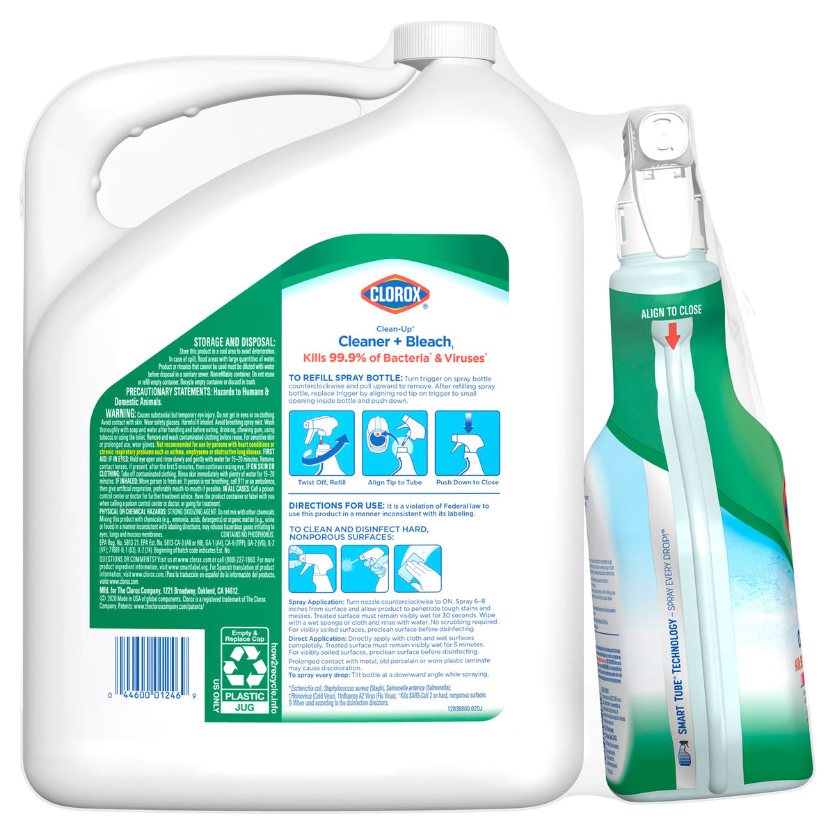 Clorox Clean-Up Cleaner and Bleach, 32 fl oz with 180 fl oz Refill - product image 7