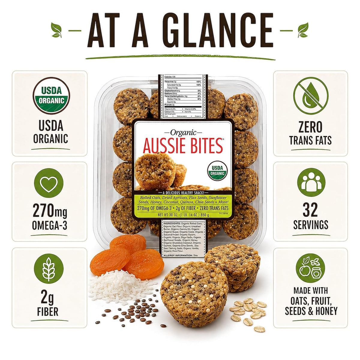 Universal Bakery Organic Aussie Bites 30oz