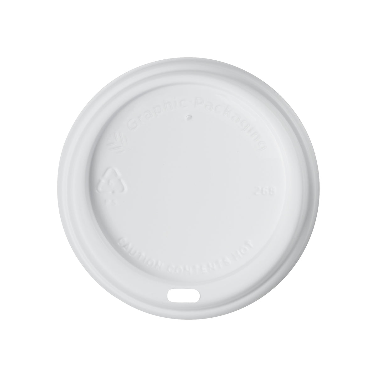 Graphic Packaging Poly Hot Cup Dome Lids, Soho, 10-24 oz, 600 ct - product image 1
