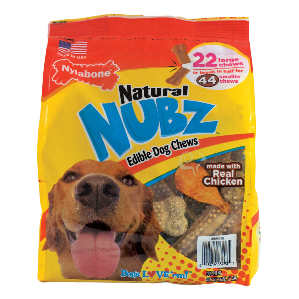 Nylabone Natural Nubz Large Dog Chews, Chicken, 22 ct - product image 4