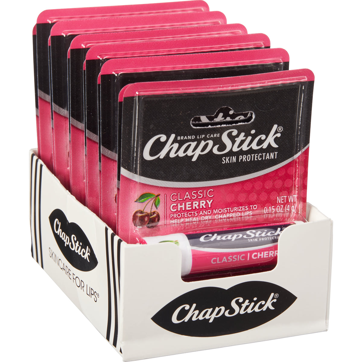 ChapStick Lip Balm, Classic Cherry, 0.15 oz, 12 ct - product image 4