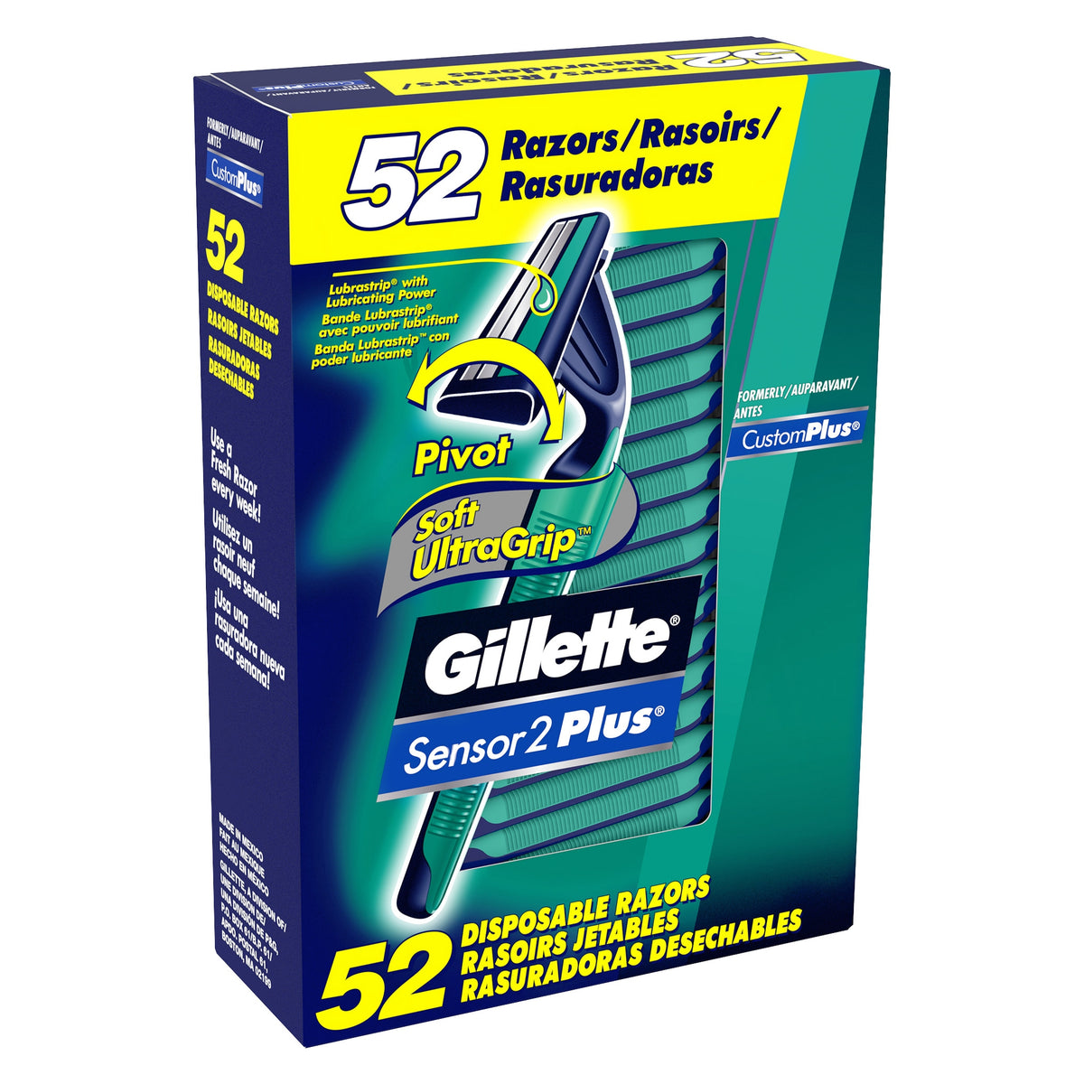Gillette Sensor2 Plus Disposable Razors, 2-Blades, 52 ct - product image 4
