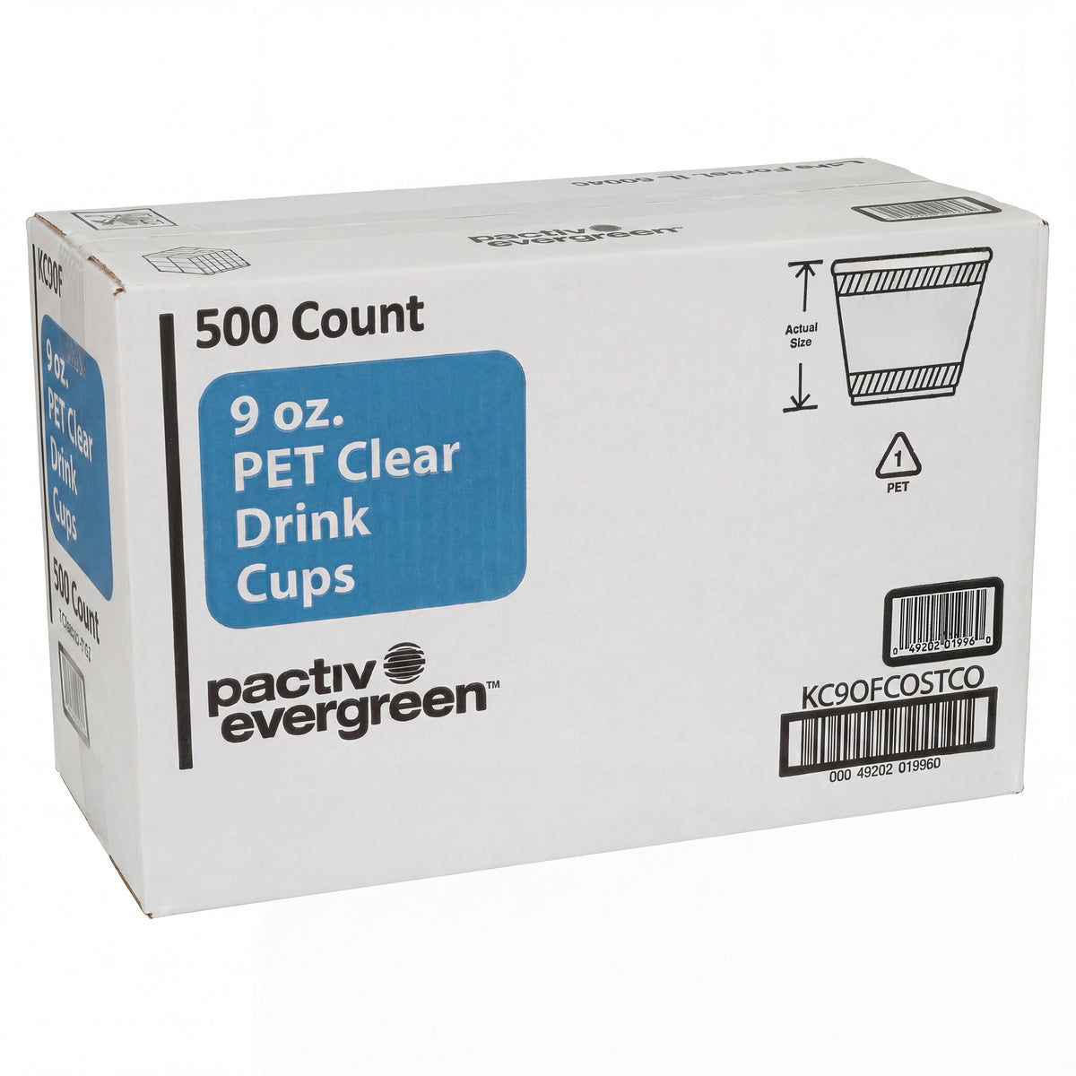 Fabri-Kal Kal-Clear PET Plastic Cold Cups, 9 oz, 500 ct - product image 2
