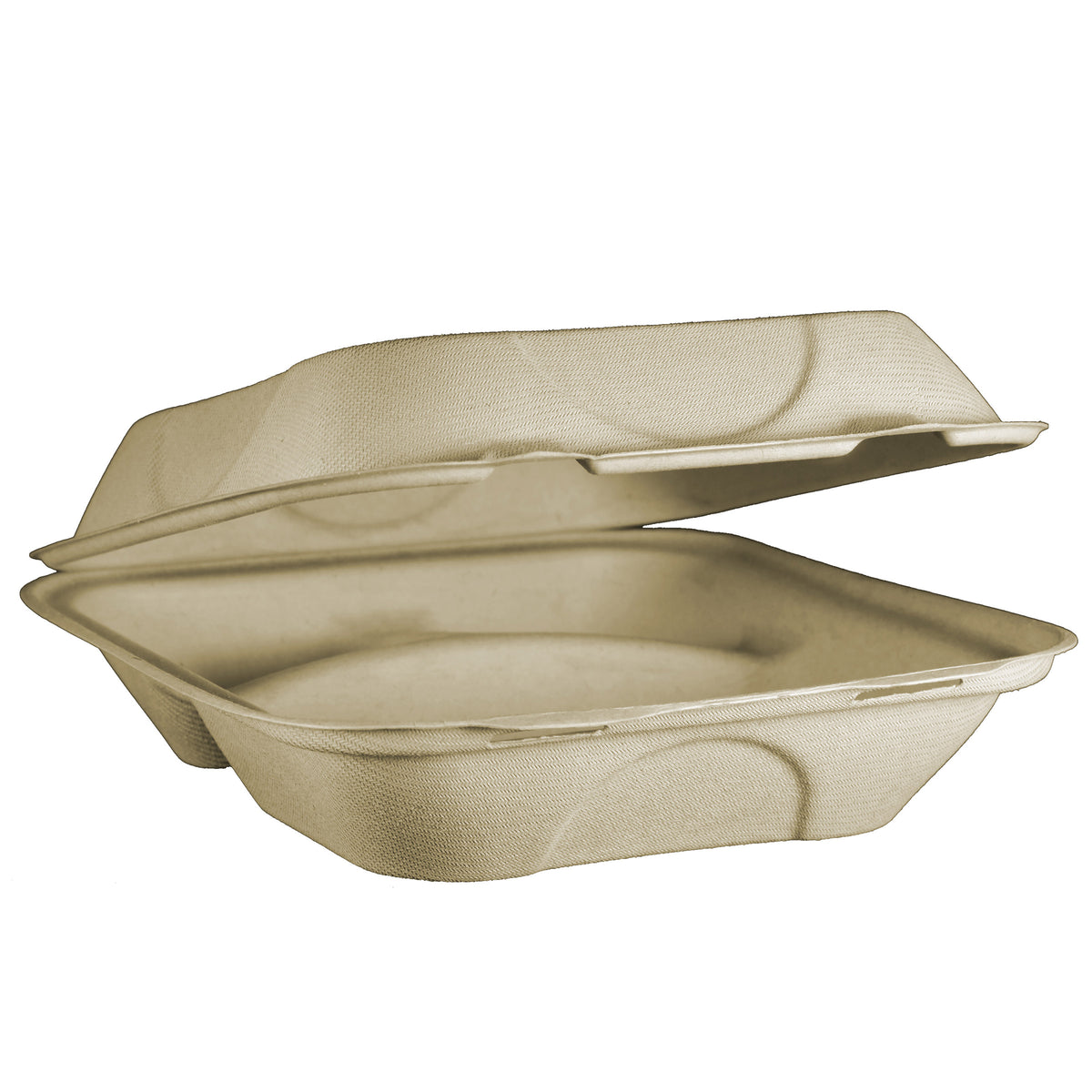 World Centric Compostable Fiber Clamshell Container, 8"L x 8"W, 100 ct - product image 5