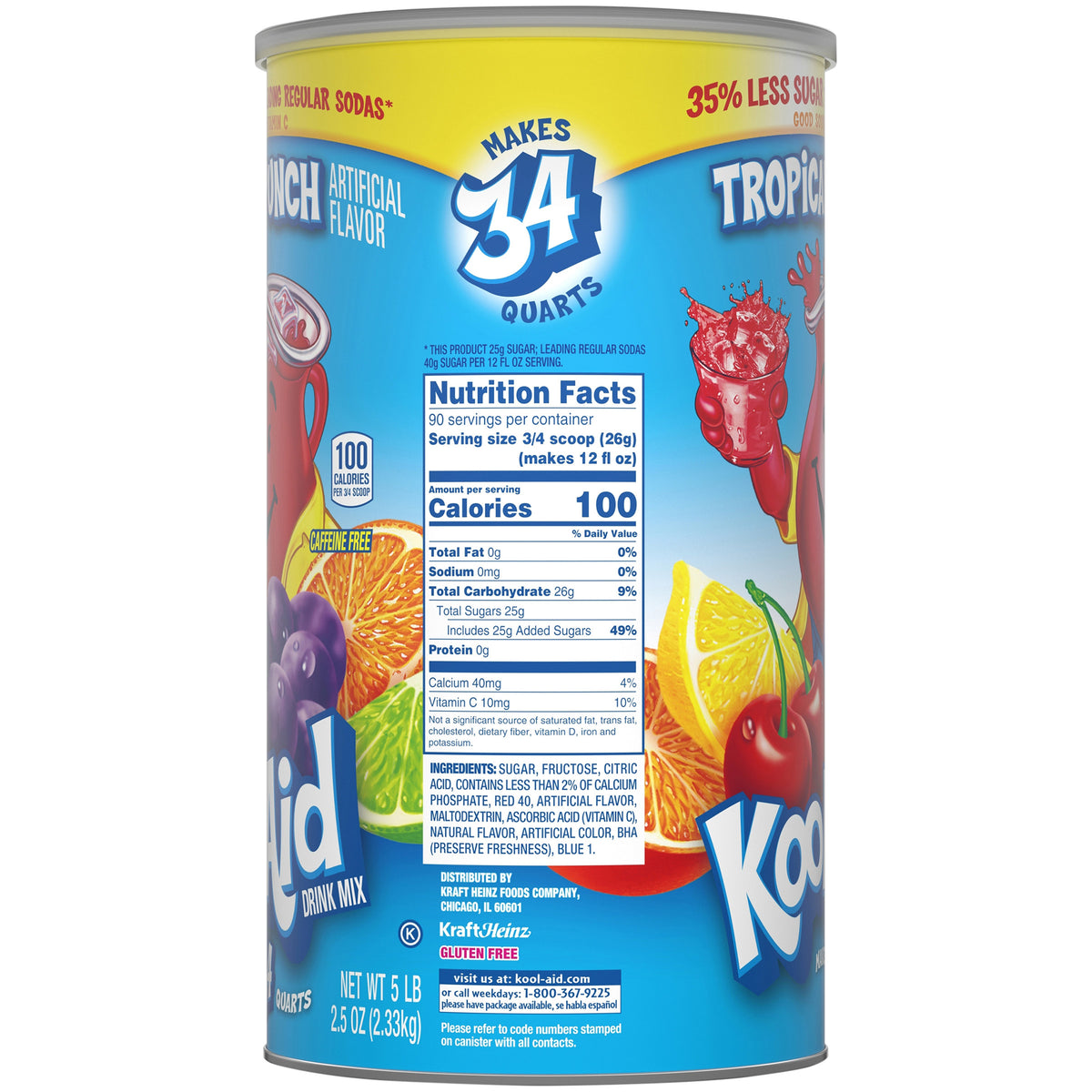 Kool-Aid Drink Mix, Tropical Punch, 5 lbs - product image 7
