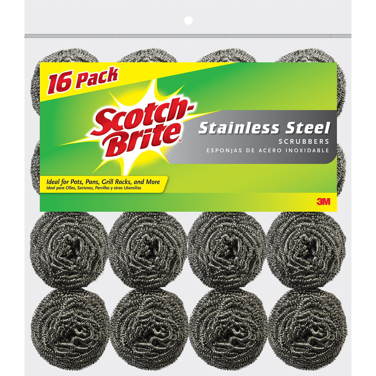 Scotch-Brite Stainless Steel Scrubber, 16 ct - product image 3