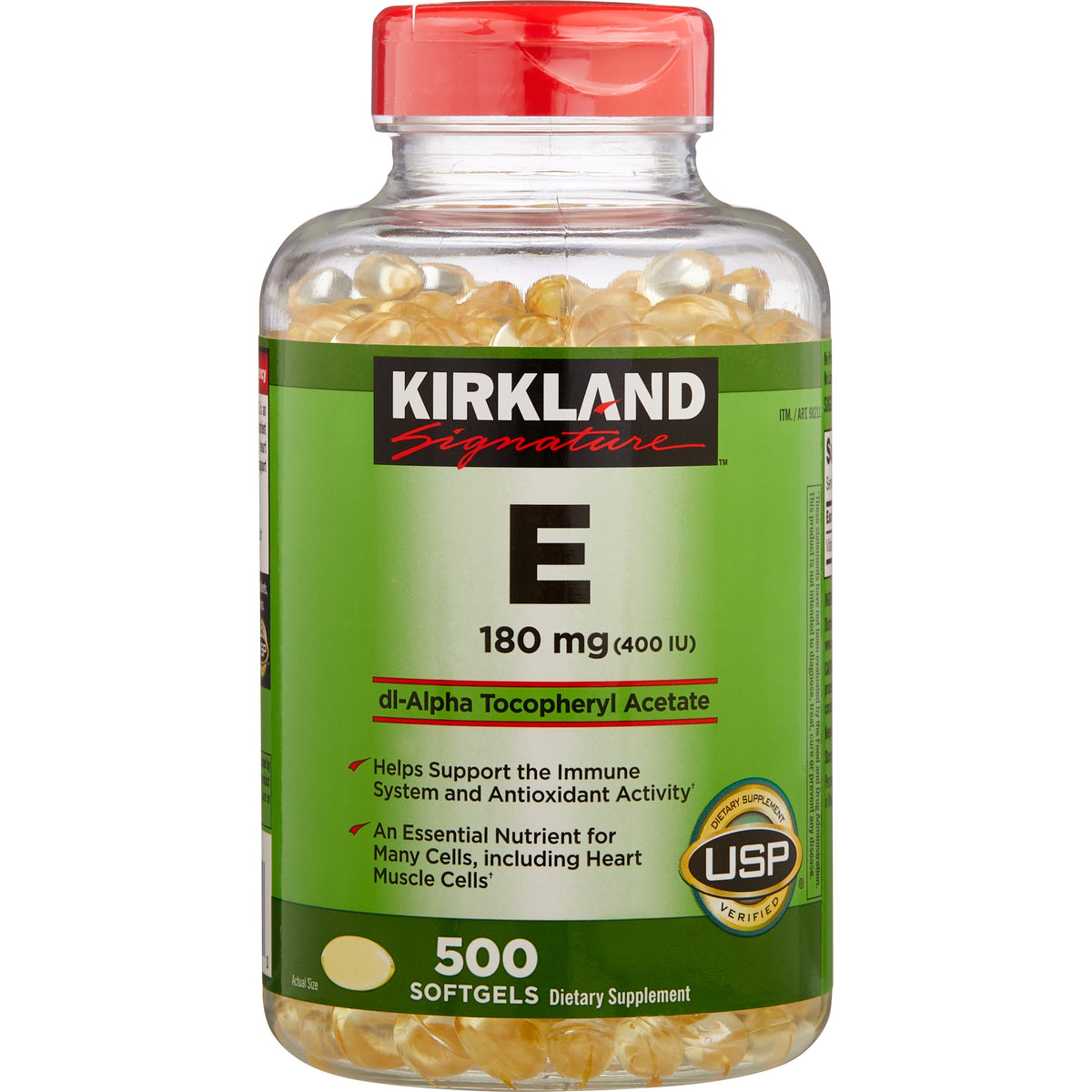 Kirkland Signature Vitamin E, 180 mg, 500 ct - product image 1
