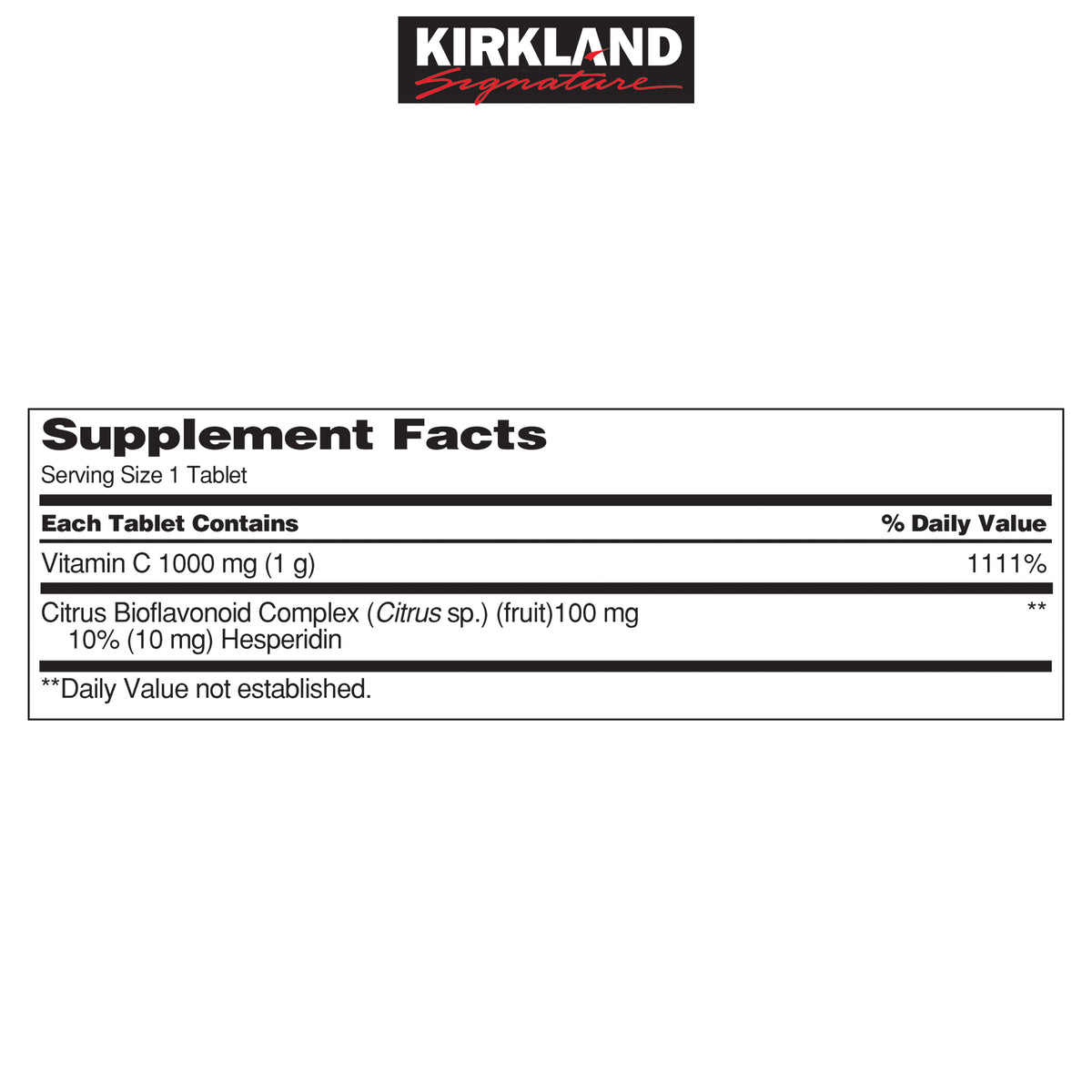 Kirkland Signature Vitamin C, 1000 mg, 500 ct - product image 3