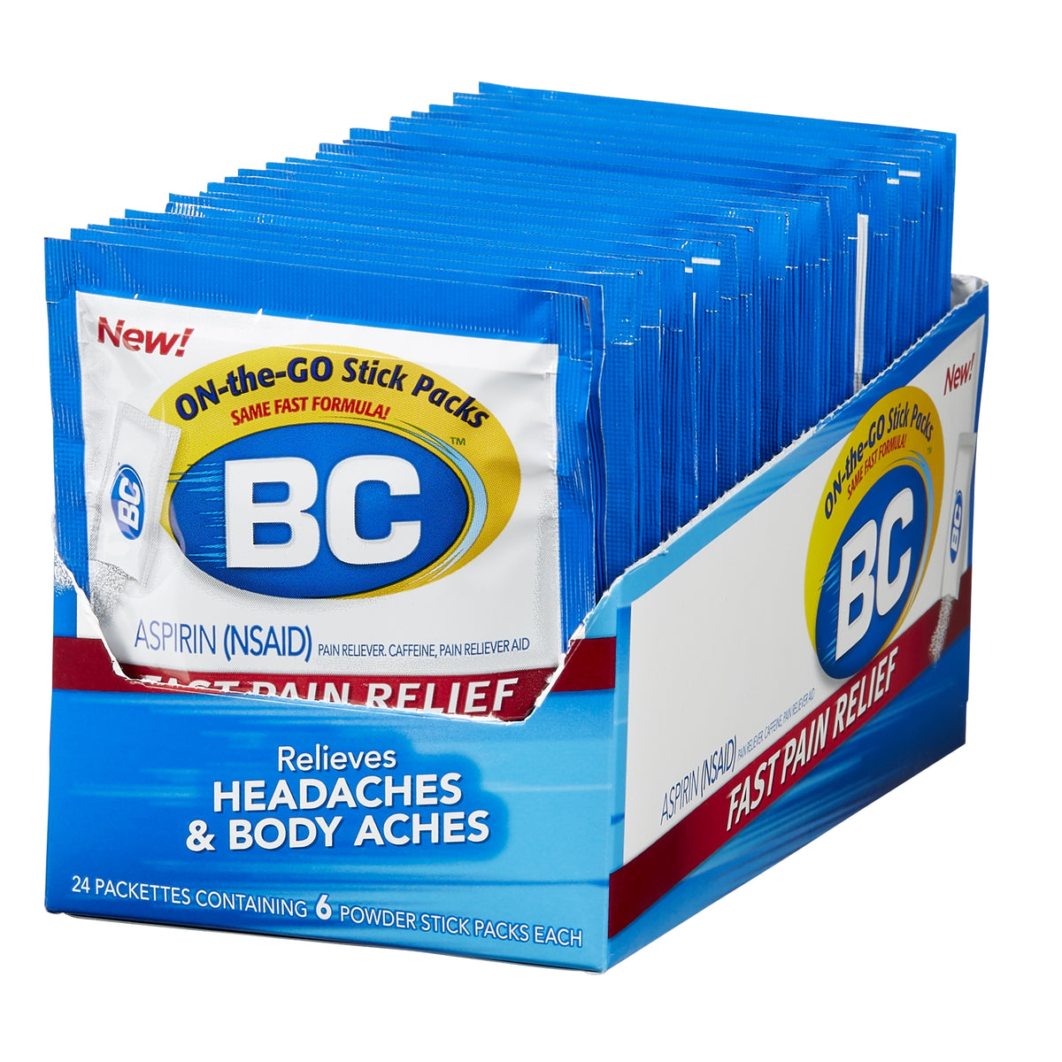 BC Aspirin Powders, 6 Powders, 24 ct - product image 1