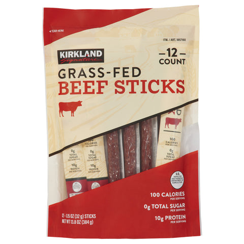 Kirkland Grass Fed Beef Sticks 12 CT