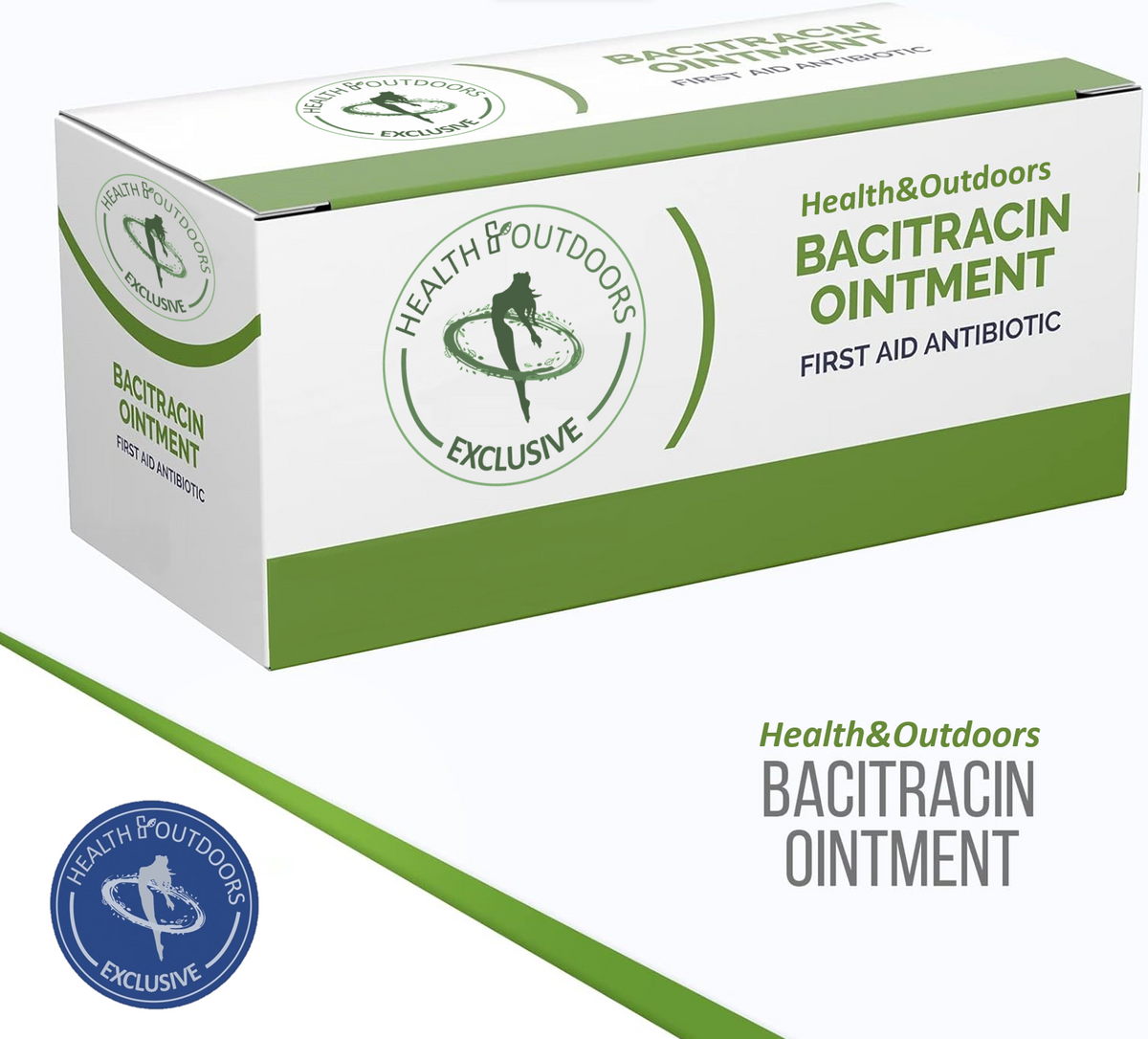 Bacitracin Ointment, First Aid, 50 Count .9g Packets - for Cuts, Burns, Abrasions, Wounds and Scrapes