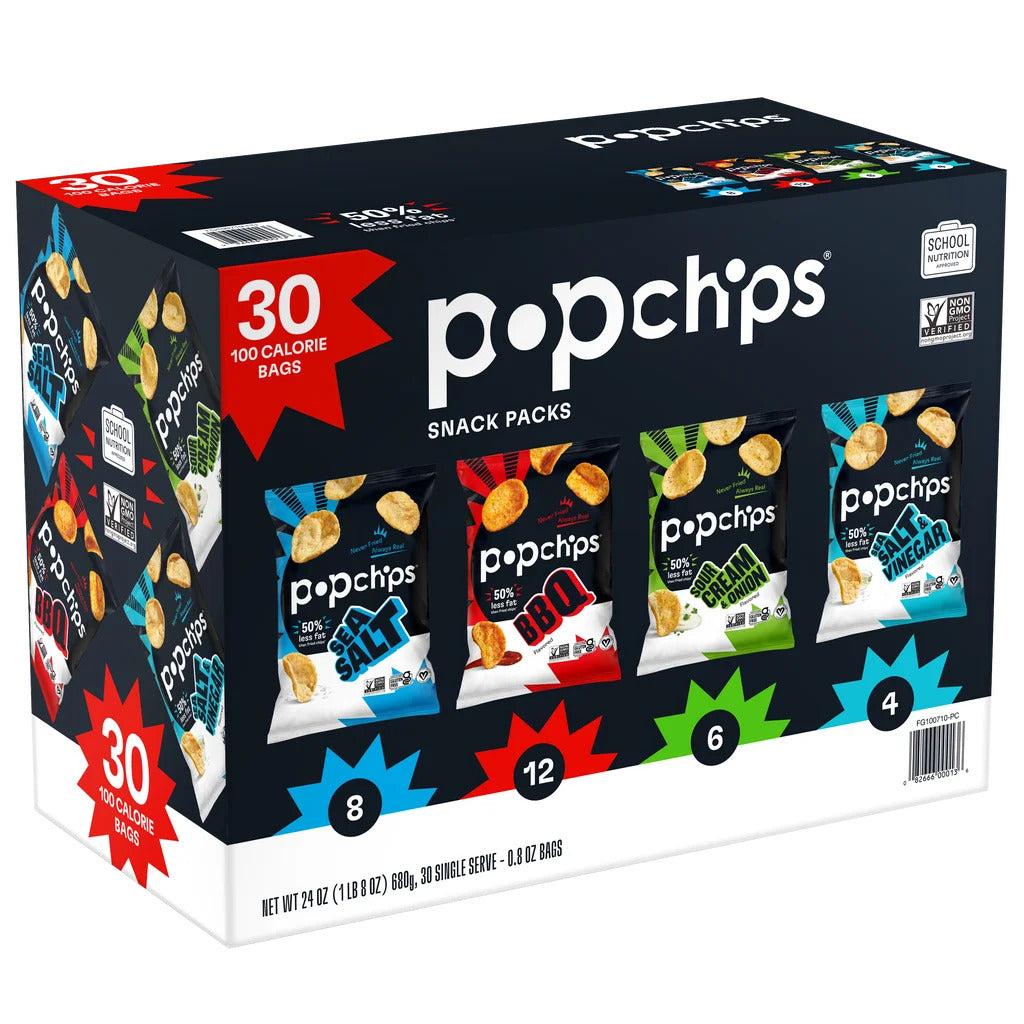 Popchip 30 Ct, Variety Snack Packs