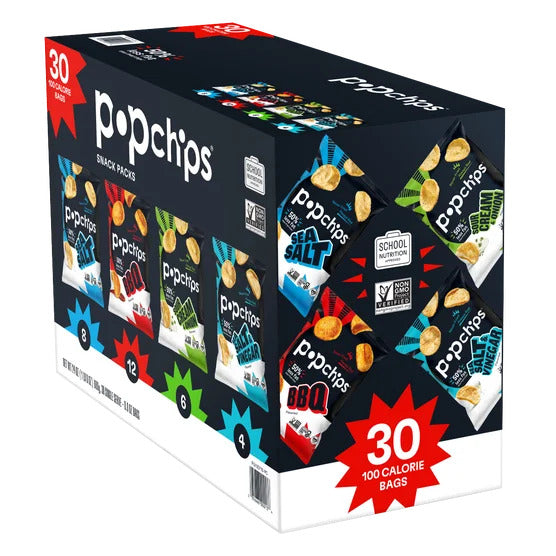 Popchip 30 Ct, Variety Snack Packs