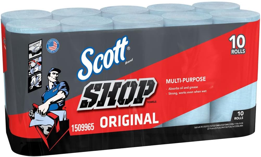Scott Shop Towels, 10 Rolls