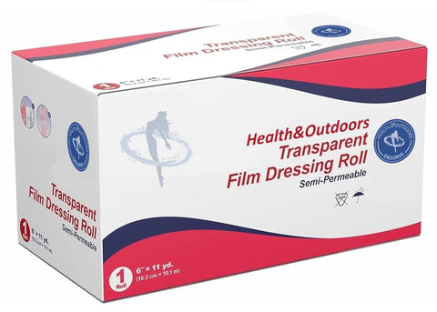 Transparent Film 6" by 11 Yards Wound Protection Wrap