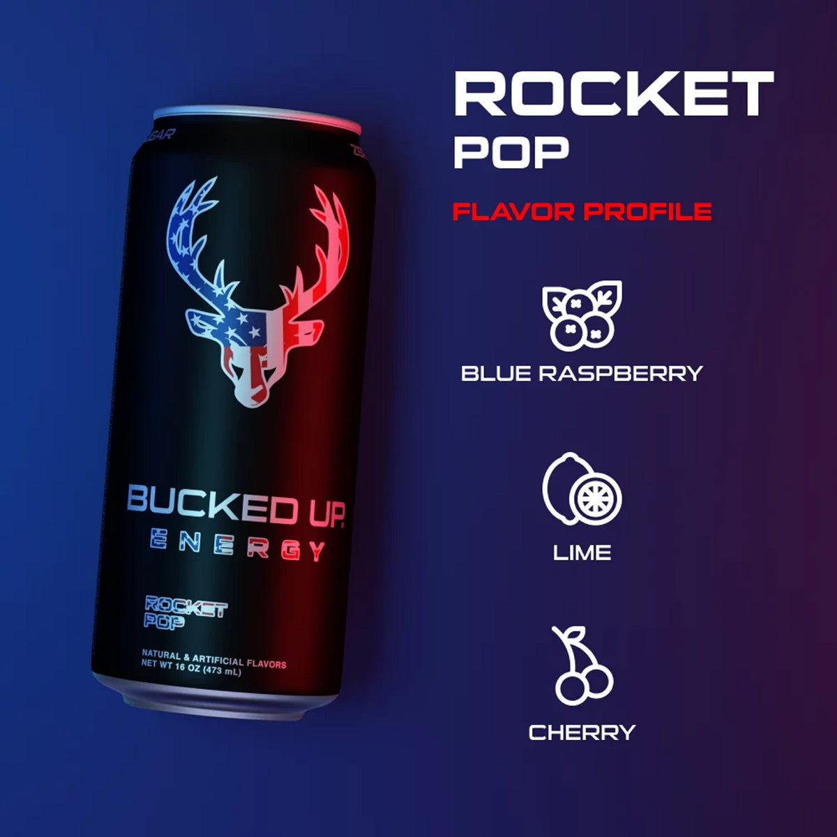 Bucked Up ROCKET POP 12 pk