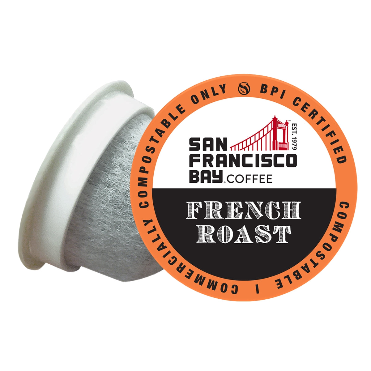 San Francisco Bay French Roast Coffee, Dark Roast, OneCup Single Serve, 100 ct — original product image 3 of 3