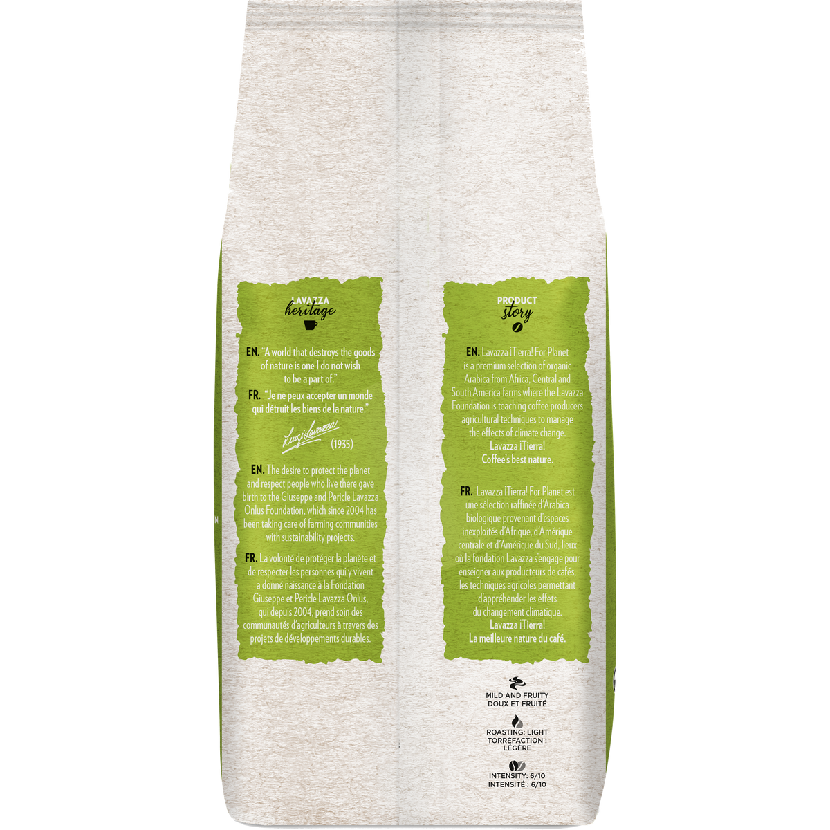Lavazza Tierra Organic Whole Bean Coffee, Light Roast, 2.2 lbs — original product image 2 of 4