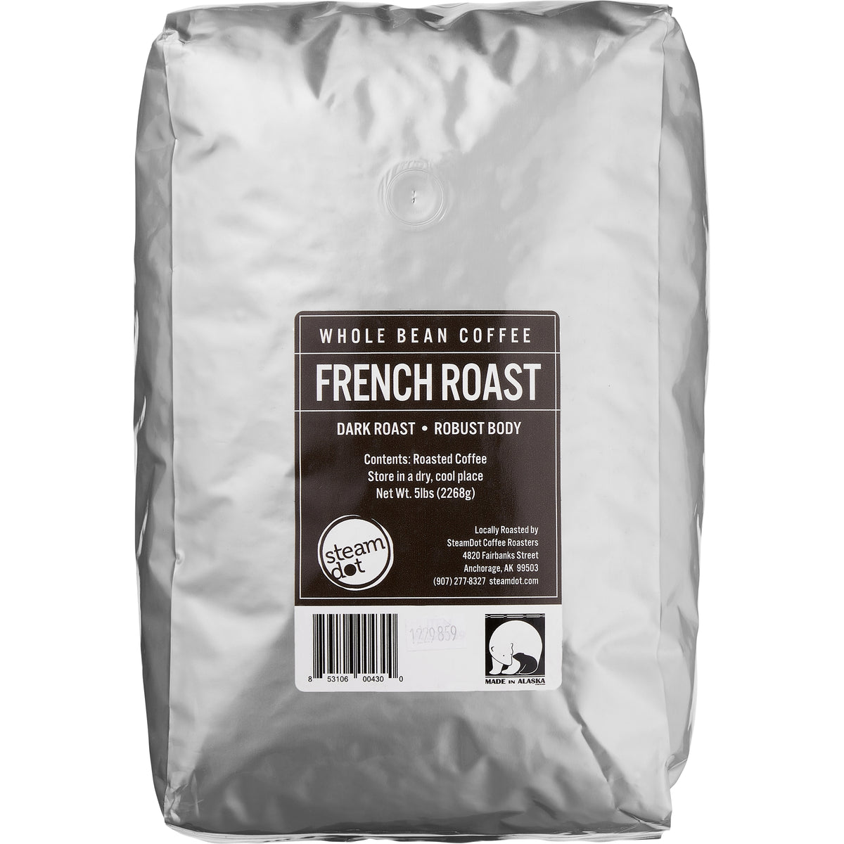 SteamDot French Roast Whole Bean Coffee, Dark Roast, 5 lbs — original product image 1 of 1