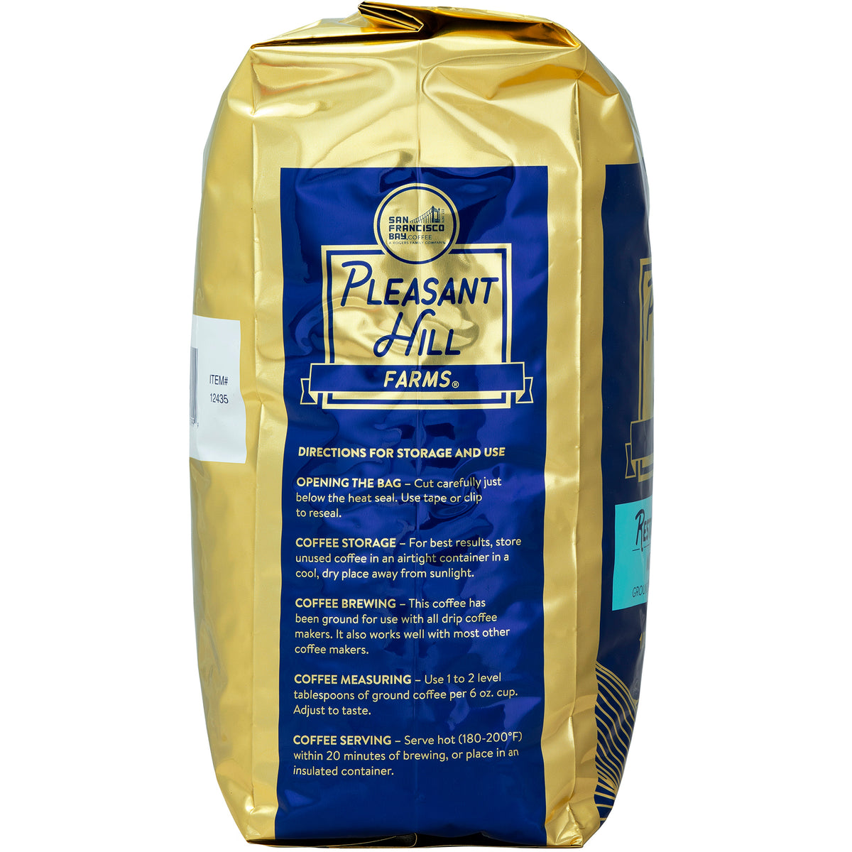 Pleasant Hill Farms Restaurant Blend Ground Coffee, Medium Roast, 5 lbs — original product image 3 of 4