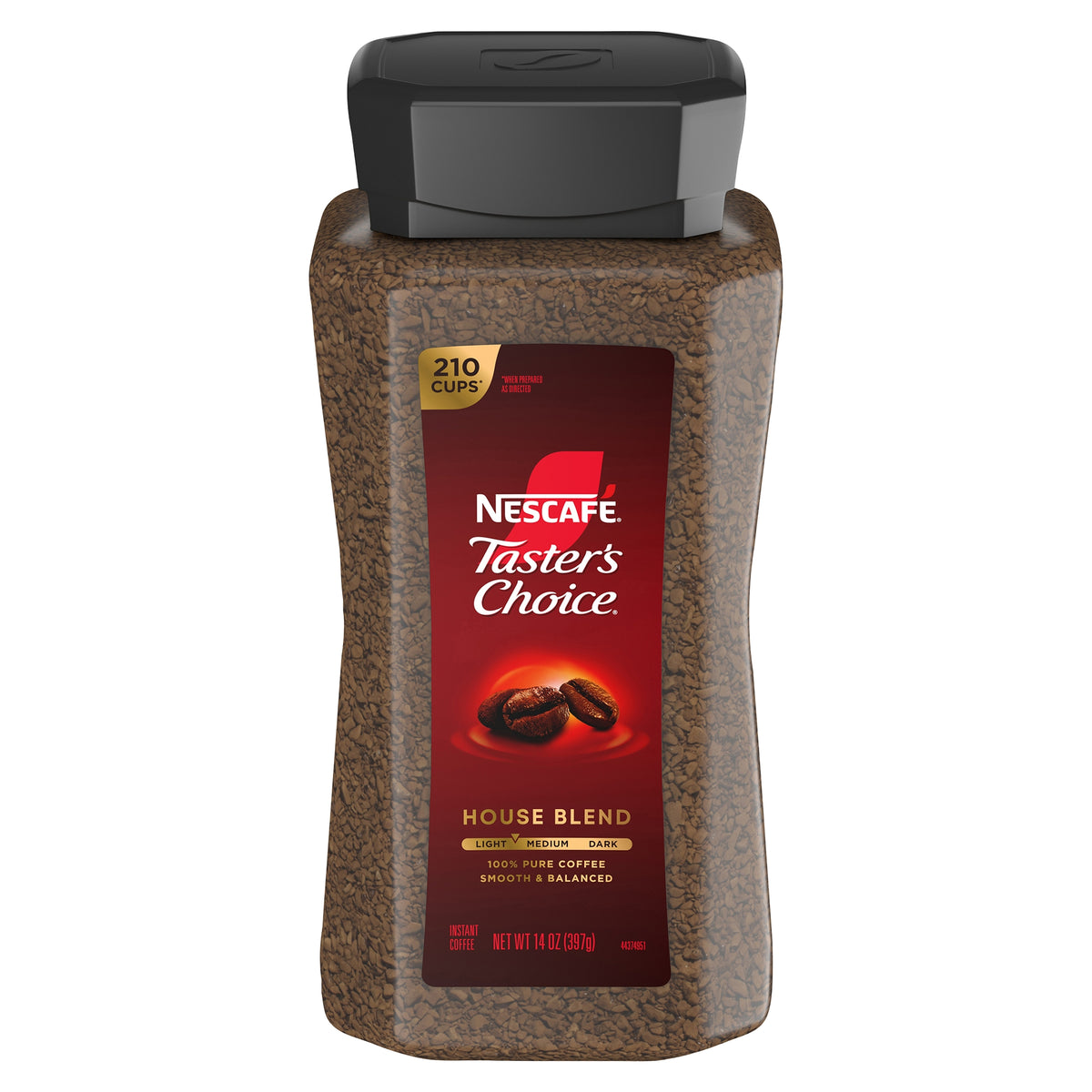 NESCAFÉ Taster's Choice Instant Coffee, House Blend, Light Roast, 14 oz — original product image 1 of 3