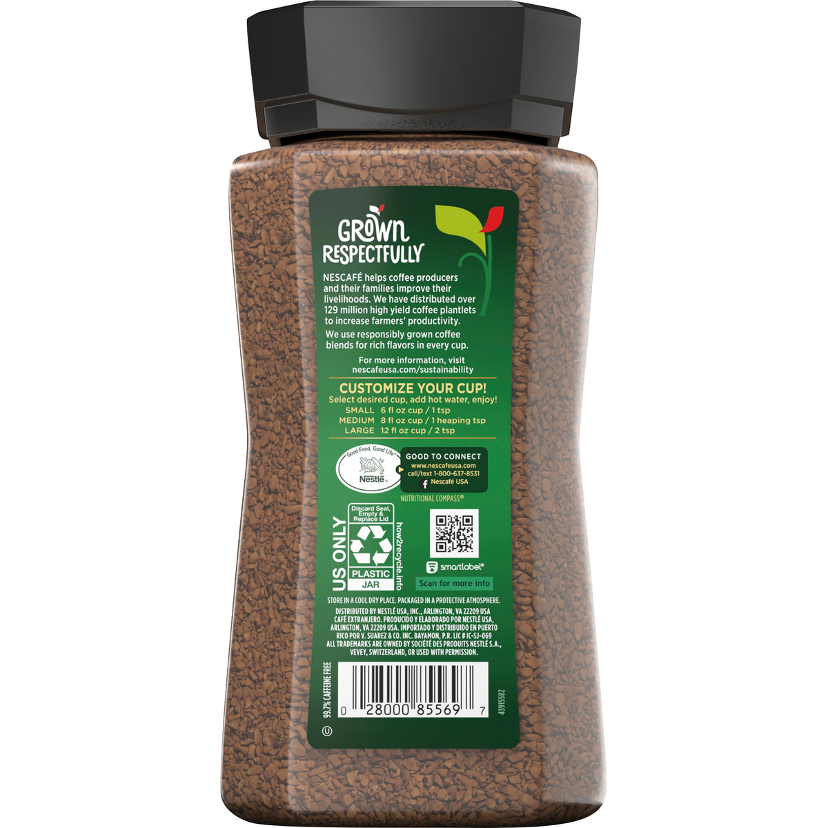 NESCAFÉ Taster's Choice Instant Coffee, Decaf, House Blend, Light Roast,14 oz — original product image 2 of 4