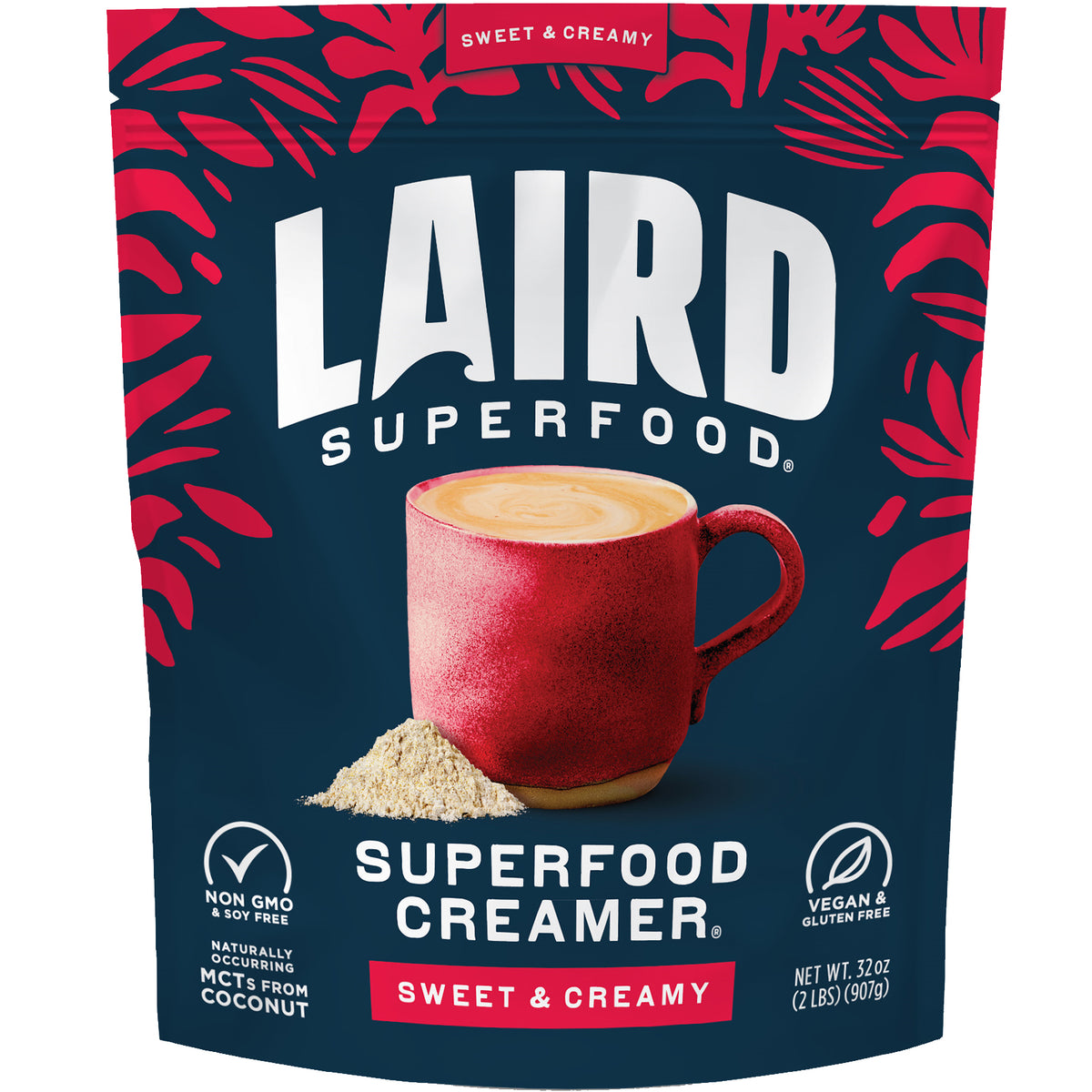 Laird Superfood Powdered Coffee Creamer, Non-Dairy, Sweet and Creamy, 32 oz — original product image 1 of 2