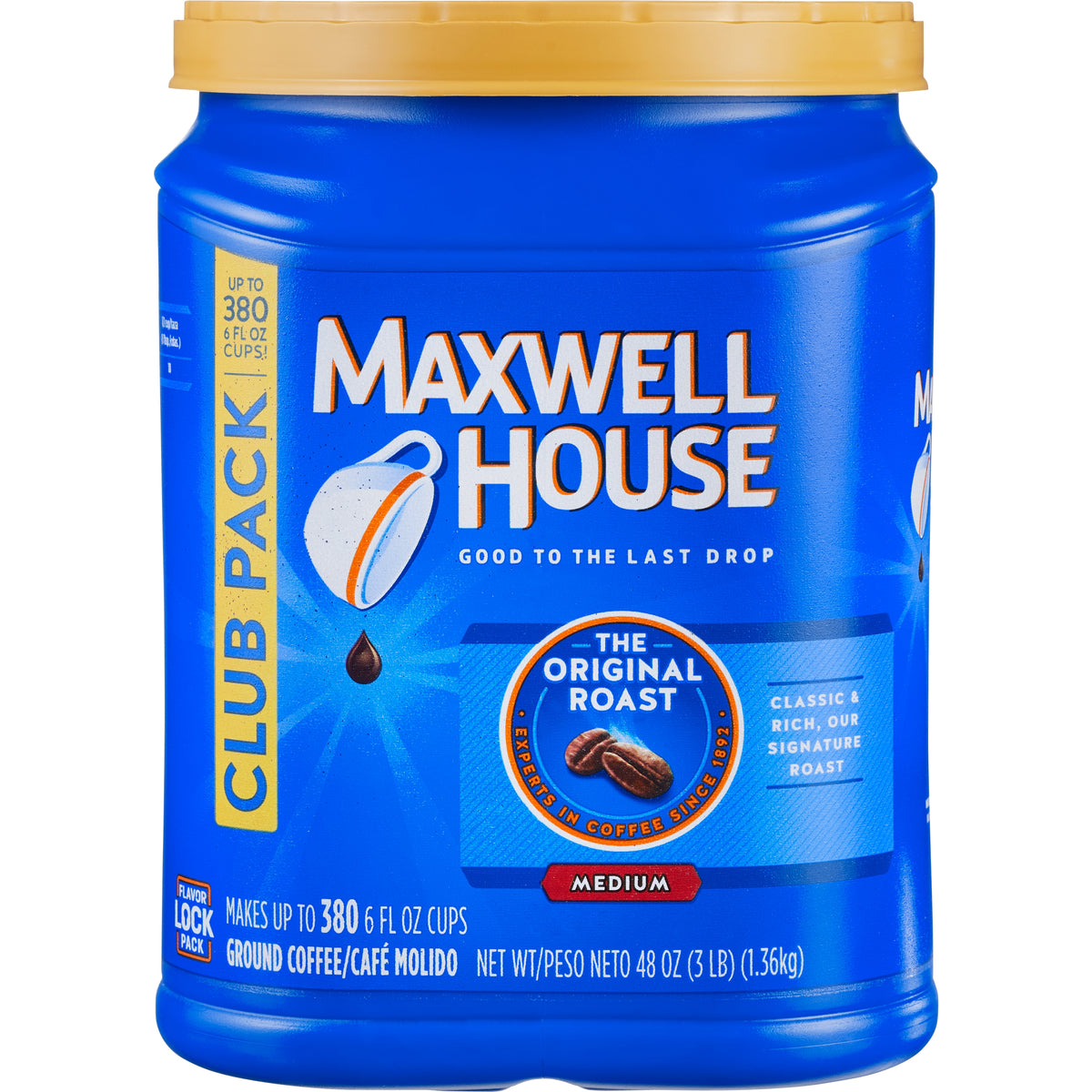 Maxwell House Original Ground Coffee, Medium Roast, 48 oz — original product image 1 of 1