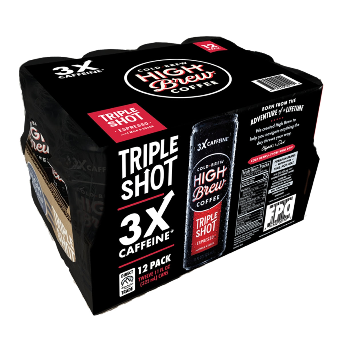 High Brew Coffee, Cold Brew, Triple Shot Espresso, 11 fl oz, 12 ct — original product image 2 of 2
