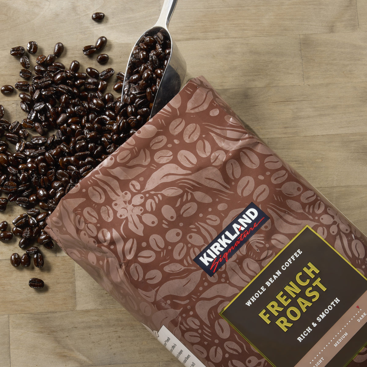 Kirkland Signature Whole Bean Coffee, French Roast, 2.5 lbs — original product image 4 of 4