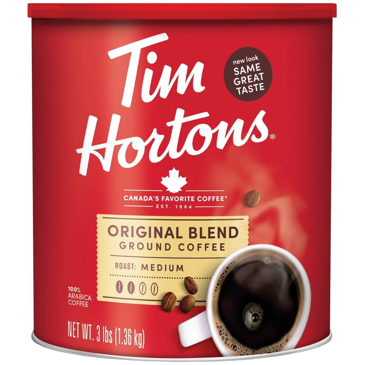 Tim Hortons Original Blend Ground Coffee, Medium Roast, 3 lbs — original product image 1 of 2