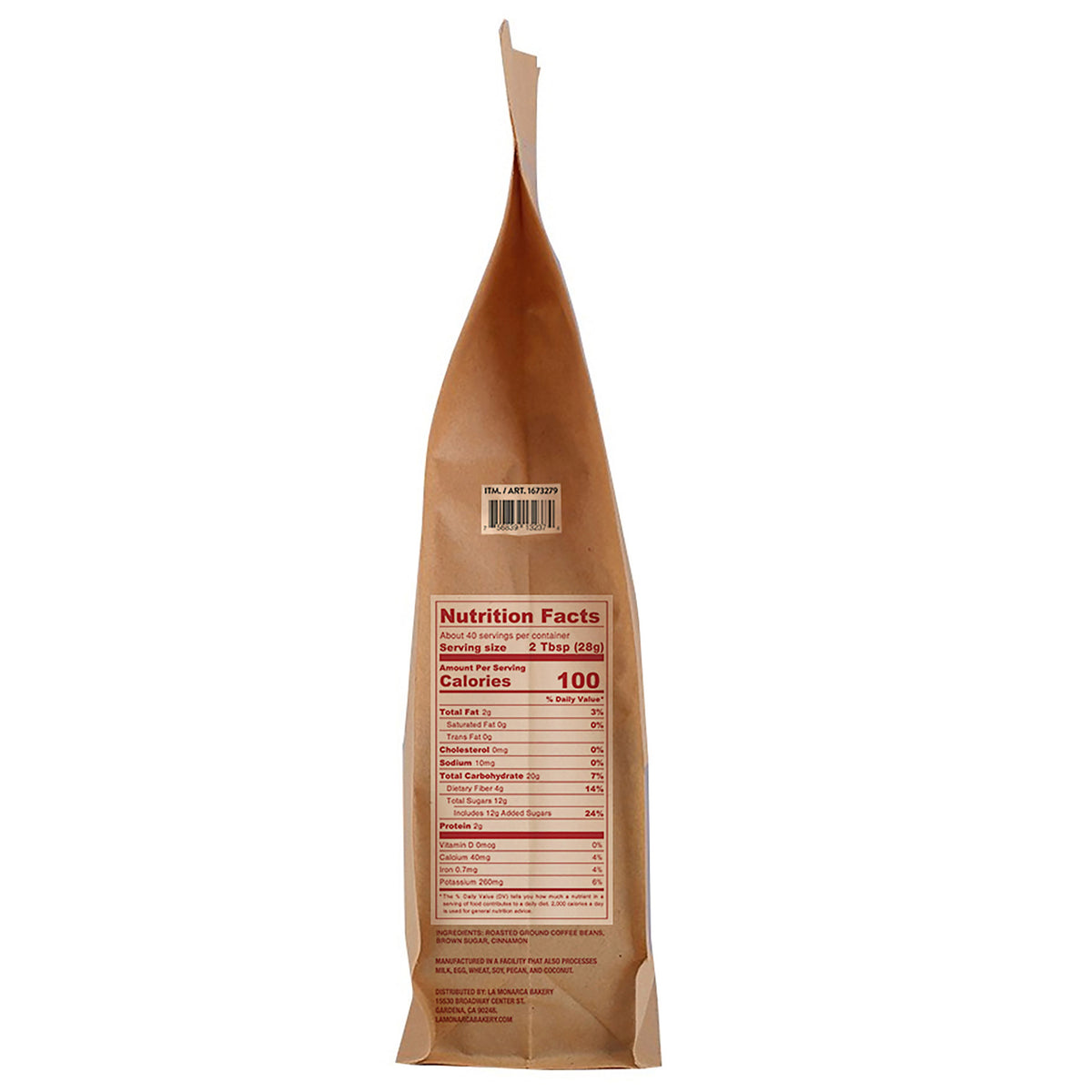 La Monarca Bakery Cafe De Olla Ground Coffee, 40 oz — original product image 3 of 4