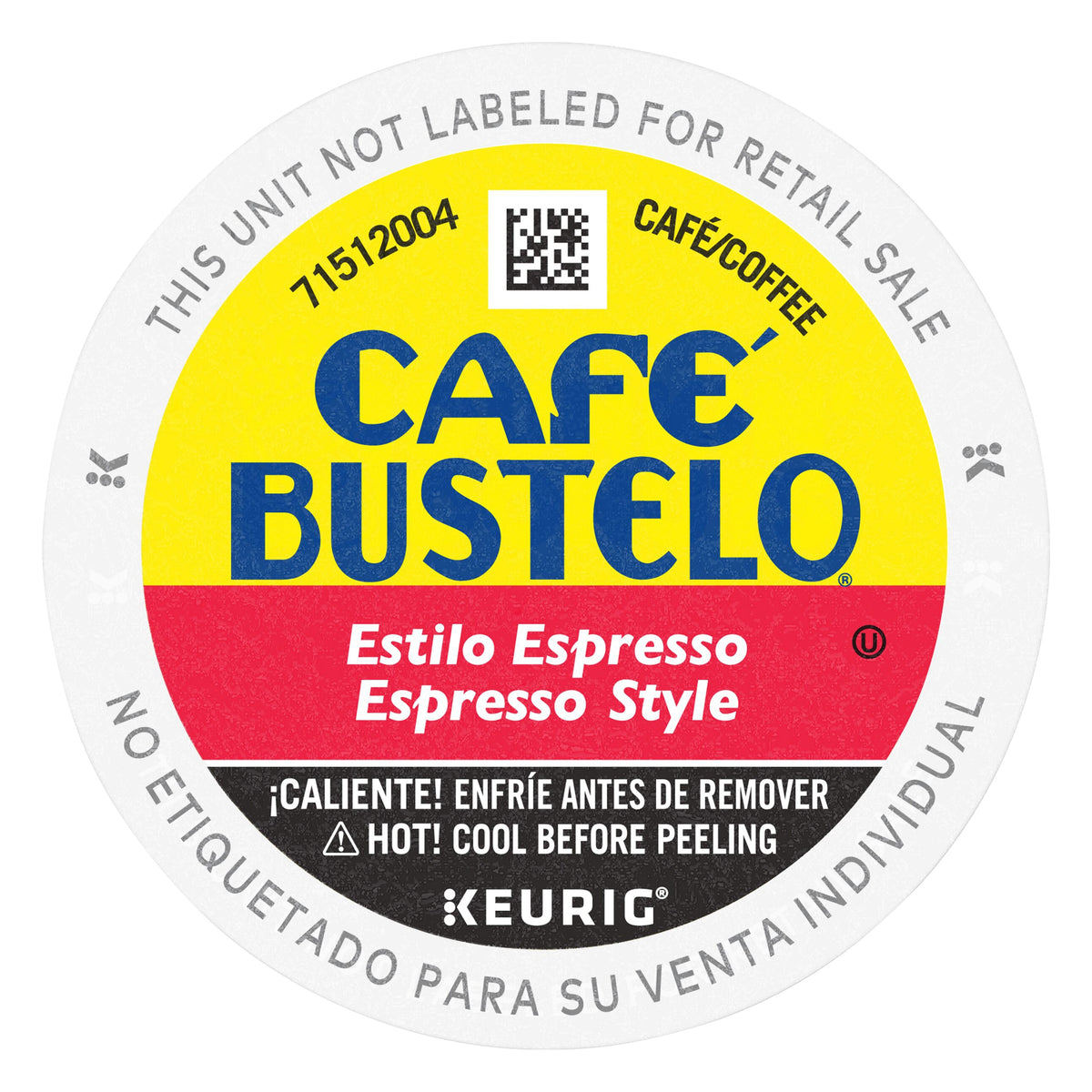 Café Bustelo Espresso Style Coffee, Dark Roast, Keurig K-Cup Pods, 80 ct — original product image 2 of 2