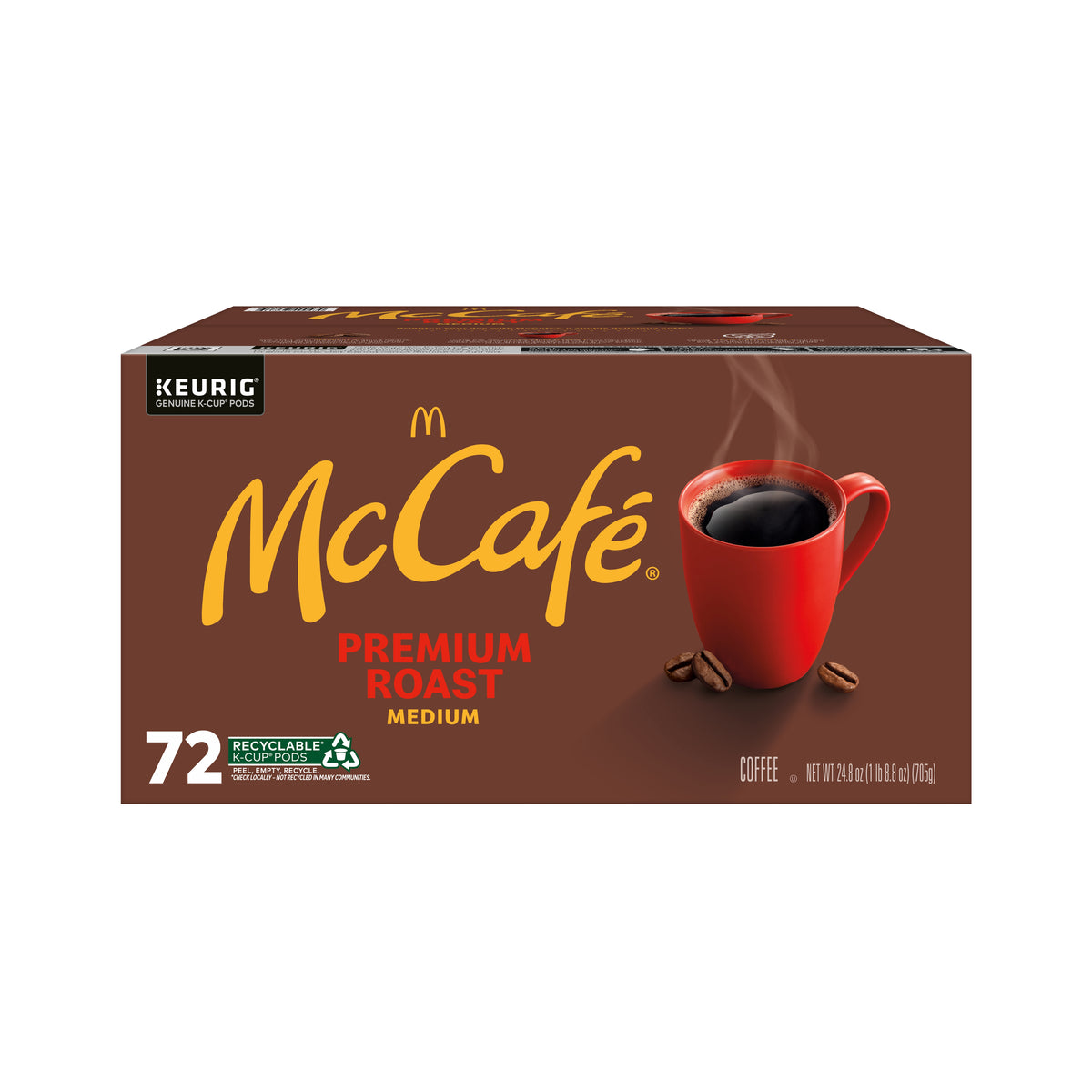 McCafe Premium Roast Coffee, Medium Roast, Keurig K-Cup Pods, 72 ct — original product image 1 of 3