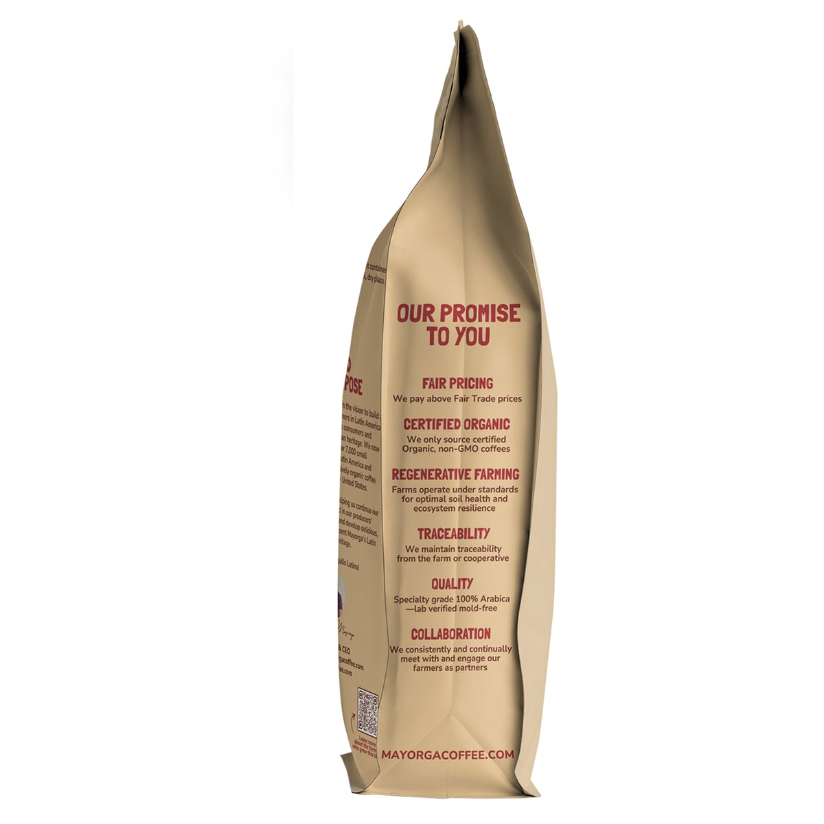 Mayorga Coffee Organic Artesano Blend Whole Bean Coffee, Medium Roast, 2 lbs — original product image 4 of 4