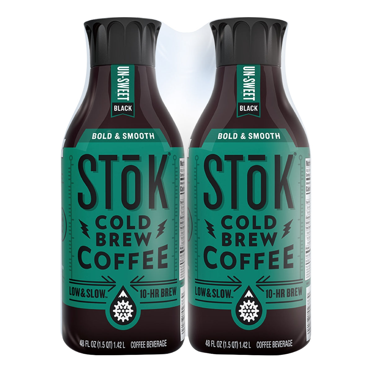 SToK Cold Brew Coffee, Unsweetened, Black, 48 fl oz, 2 ct — original product image 1 of 2