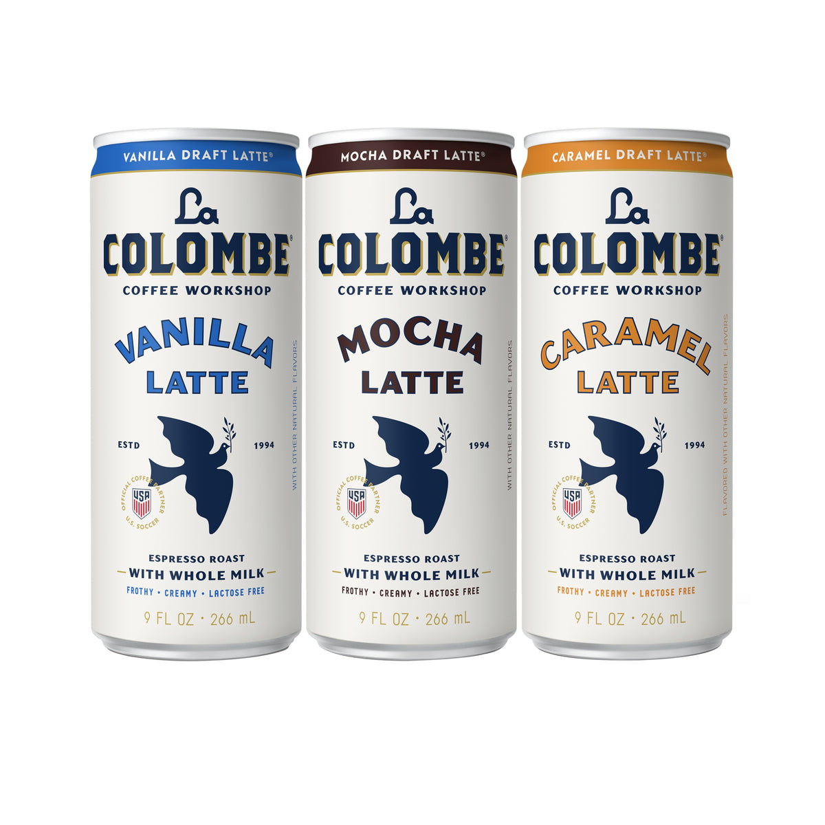 La Colombe Draft Latte Cold Brew with Whole Milk, Variety Pack, 9 fl oz, 12 ct — original product image 1 of 5