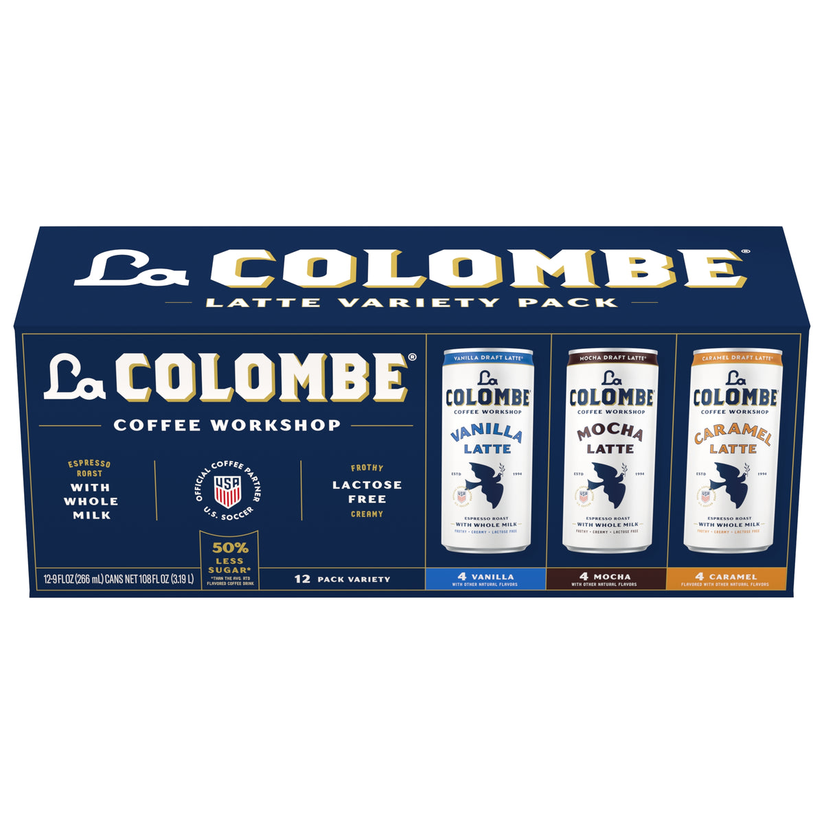 La Colombe Draft Latte Cold Brew with Whole Milk, Variety Pack, 9 fl oz, 12 ct — original product image 2 of 5