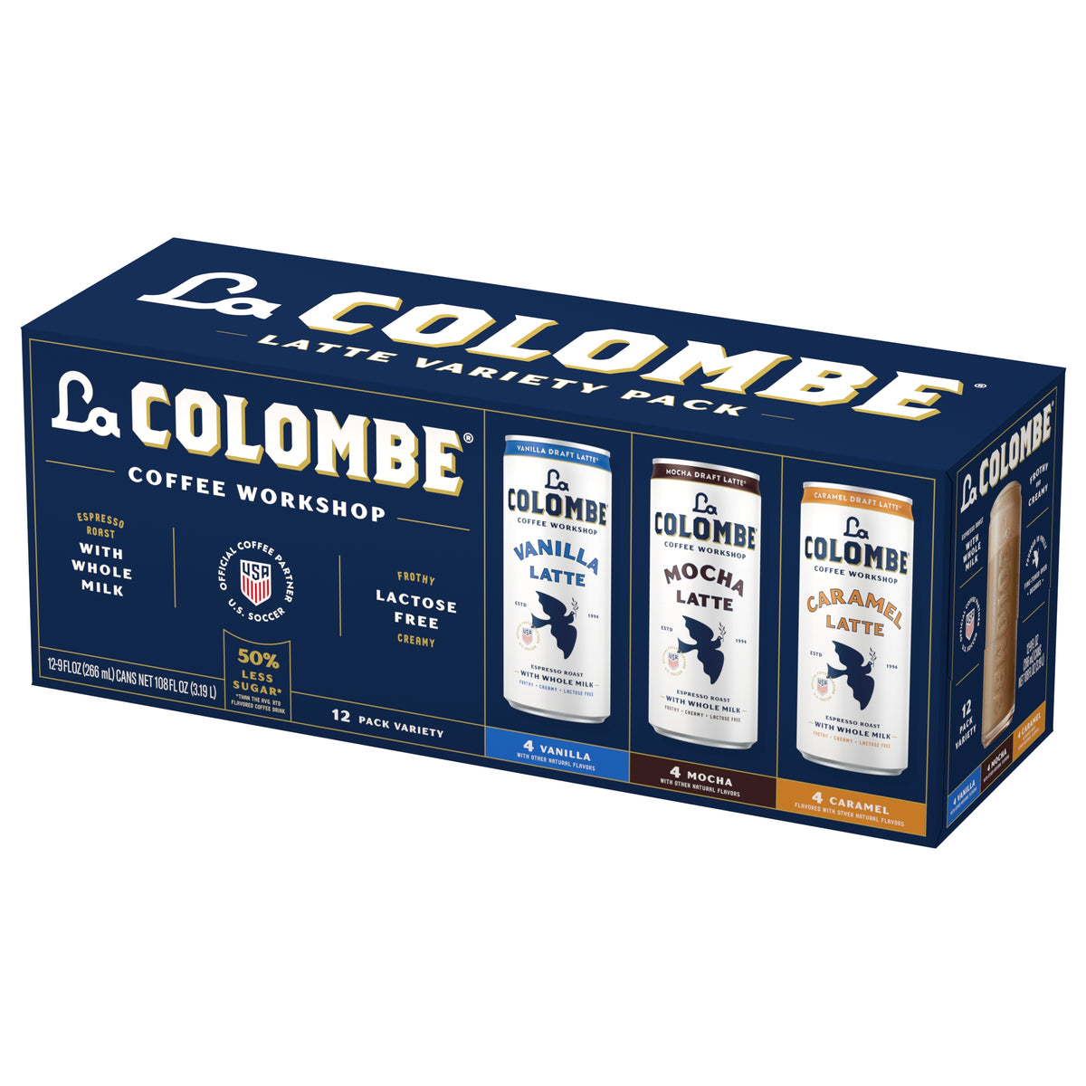 La Colombe Draft Latte Cold Brew with Whole Milk, Variety Pack, 9 fl oz, 12 ct — original product image 4 of 5