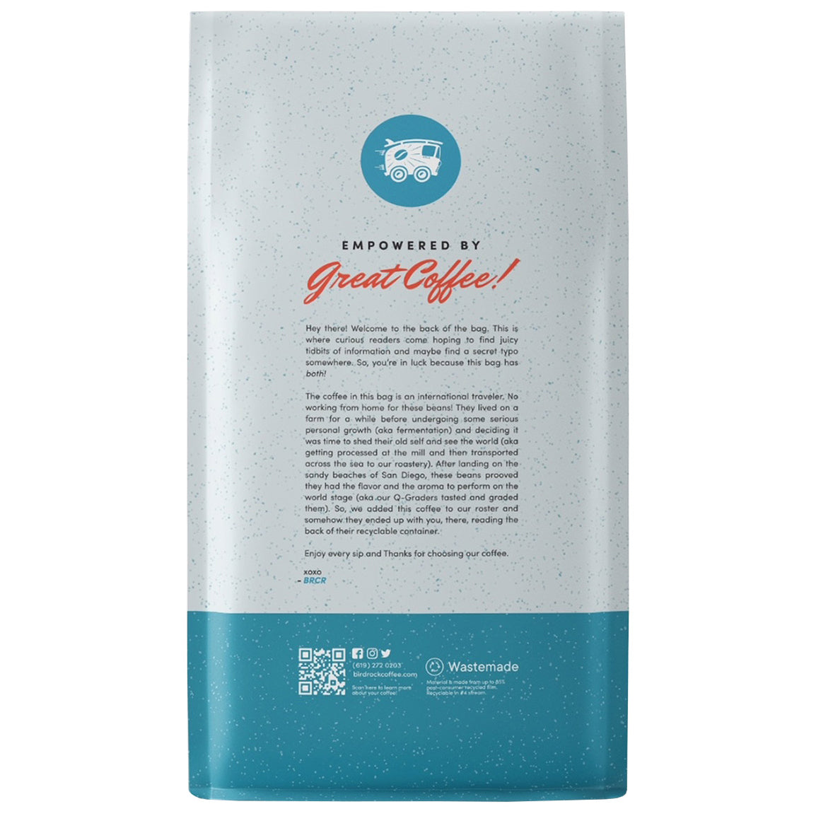 Bird Rock Coffee Roasters, Bird Rock Blend Whole Bean Coffee, Medium Roast, 2 lbs — original product image 2 of 2