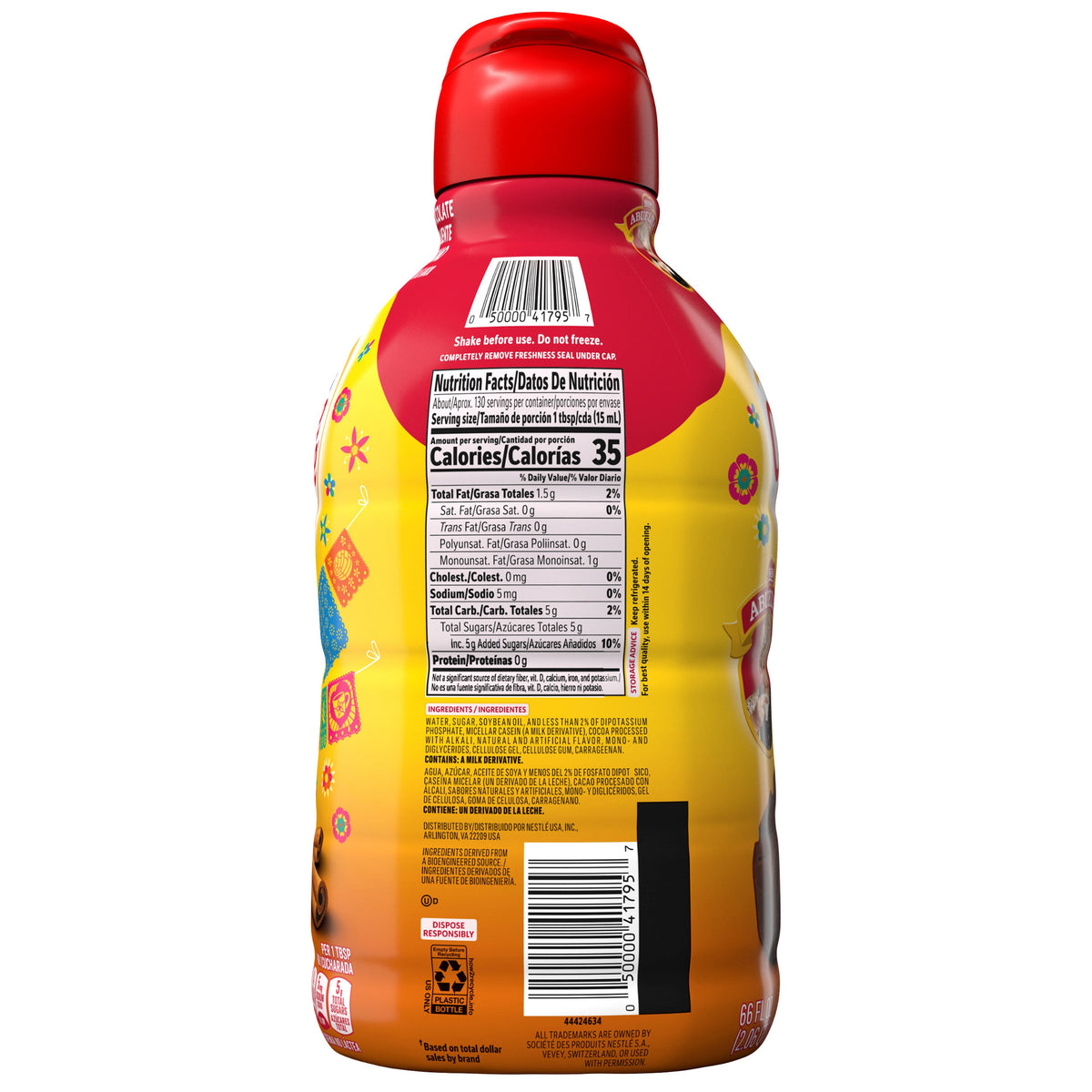 Coffee Mate Liquid Coffee Creamer, Non-Dairy, Abuelita Mexican Hot Chocolate, 66 fl oz — original product image 2 of 2