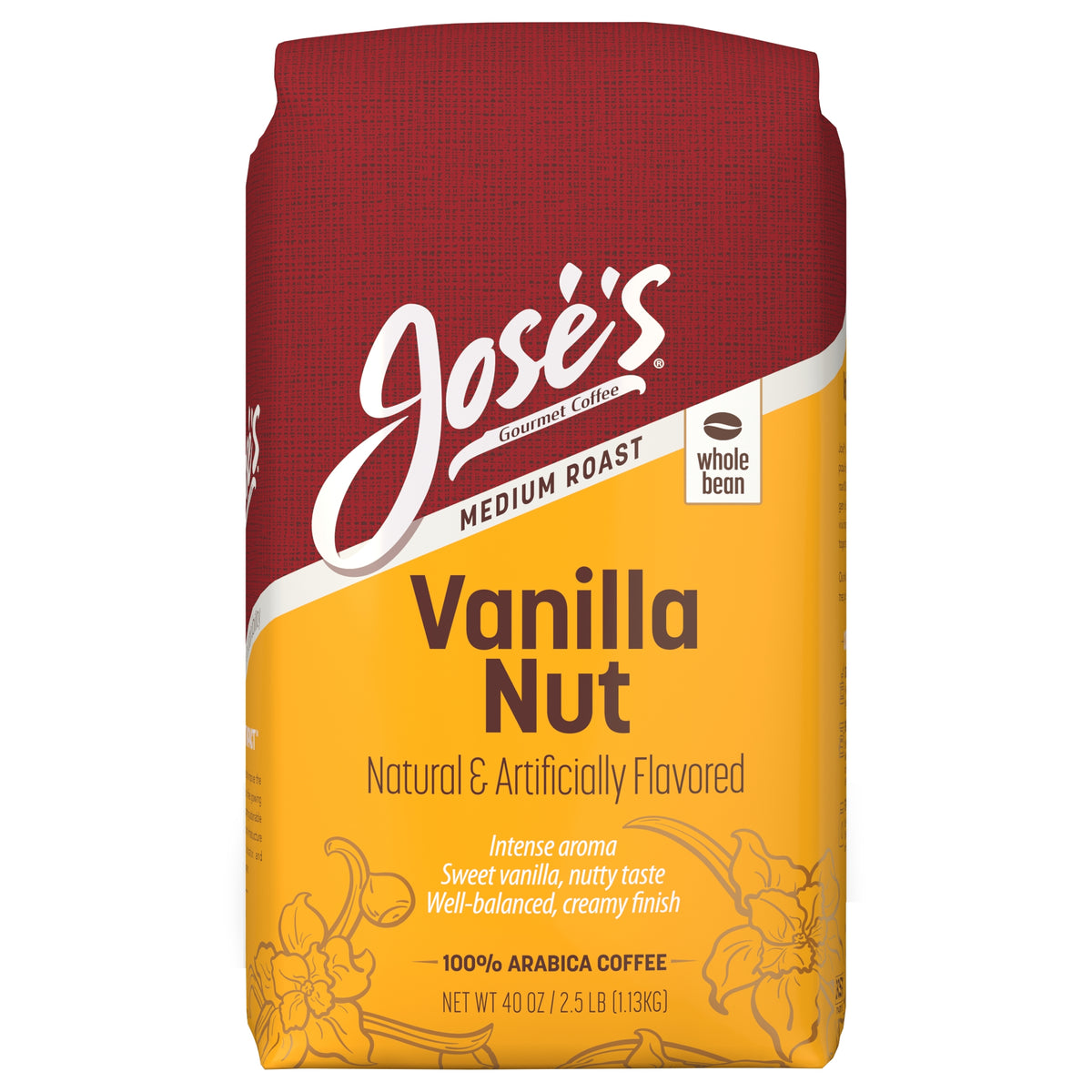 Jose's Gourmet Coffee, Vanilla Nut, Medium Roast, 2.5 lbs — original product image 1 of 3