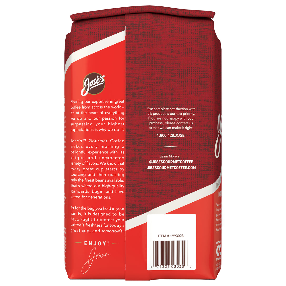 Jose's Gourmet Coffee, Colombia Supremo, Medium Roast, 2.5 lbs — original product image 3 of 3