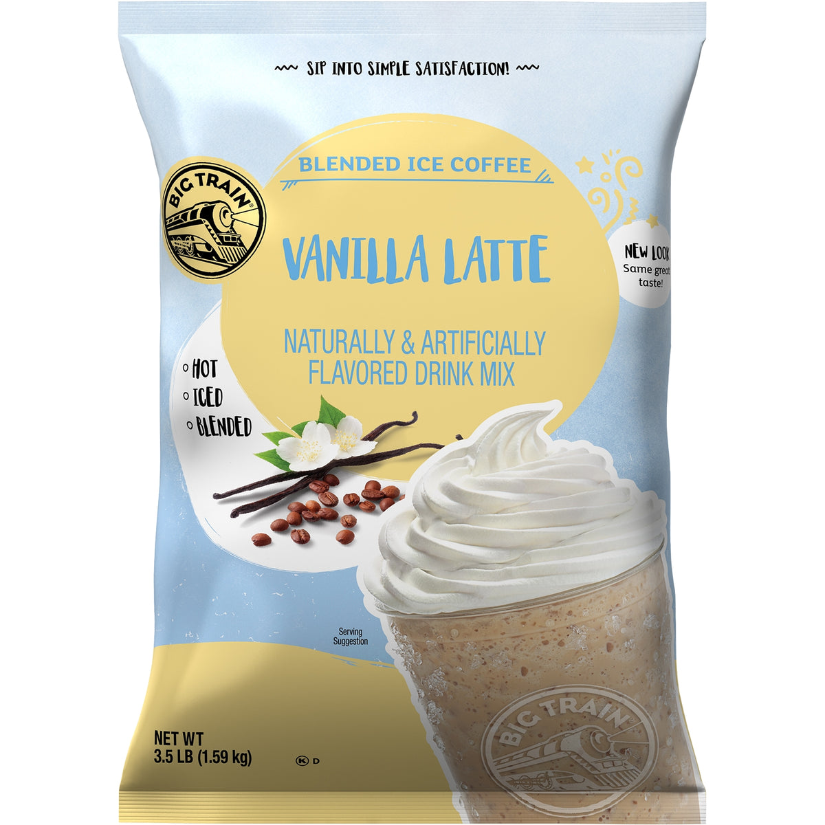 Big Train Blended Ice Coffee Drink Mix, Vanilla Latte, 3.5 lbs — original product image 1 of 1