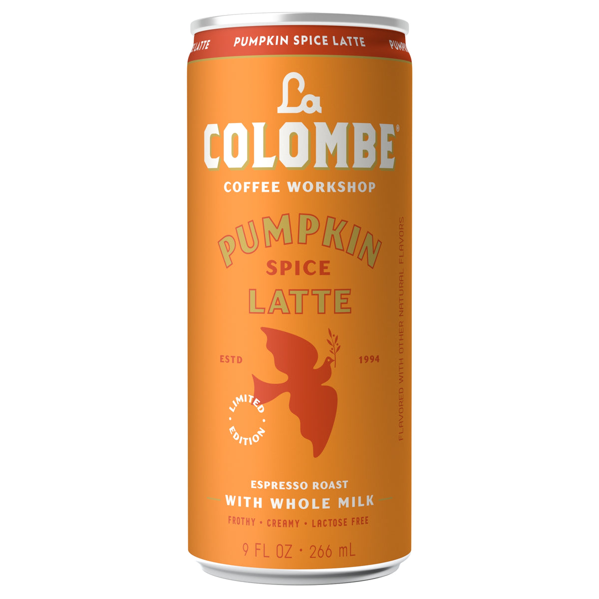 La Colombe Latte, Espresso Roast with Whole Milk, Pumpkin Spice, 9 fl oz, 12 ct — original product image 1 of 7