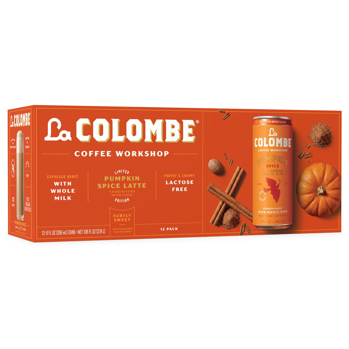 La Colombe Latte, Espresso Roast with Whole Milk, Pumpkin Spice, 9 fl oz, 12 ct — original product image 2 of 7