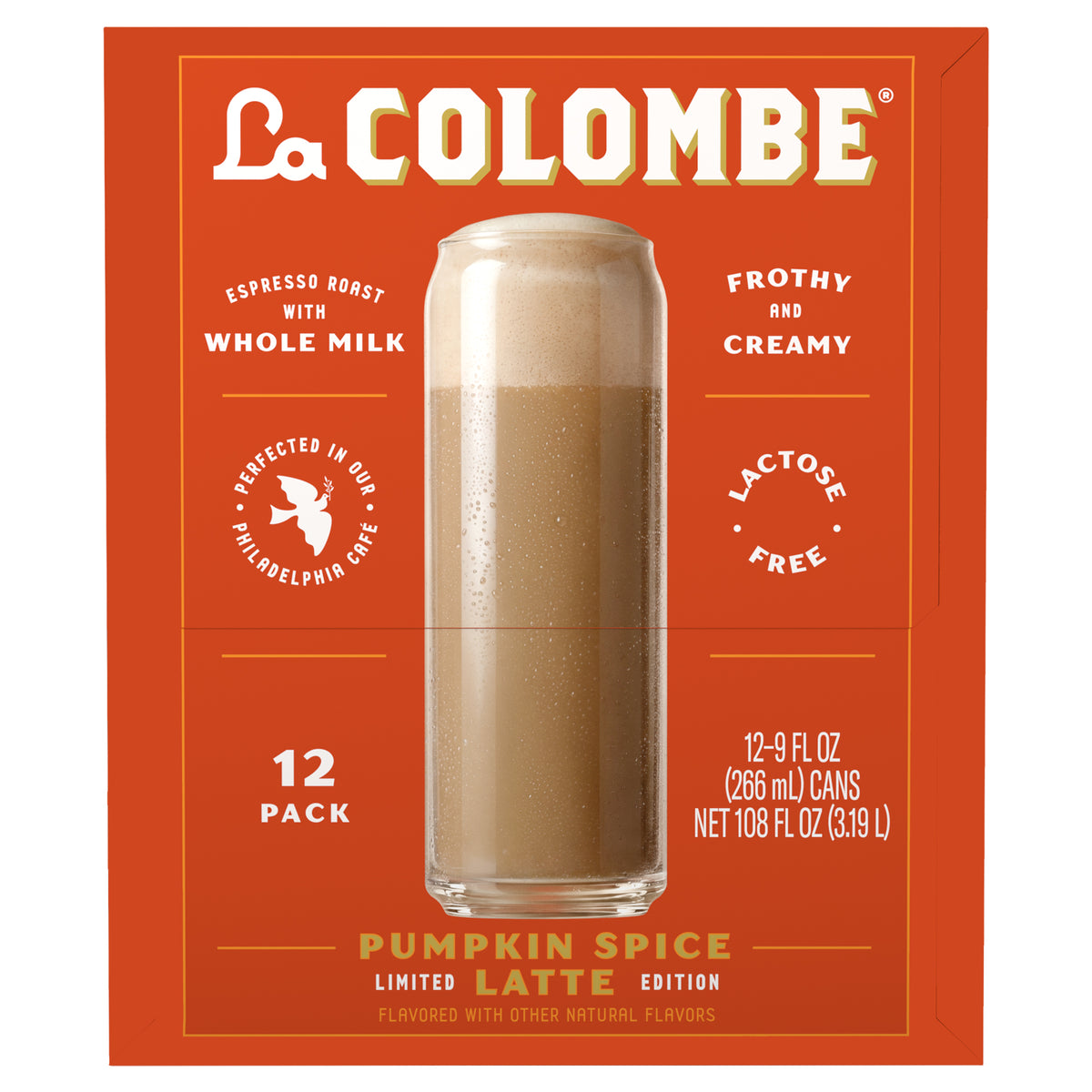 La Colombe Latte, Espresso Roast with Whole Milk, Pumpkin Spice, 9 fl oz, 12 ct — original product image 5 of 7