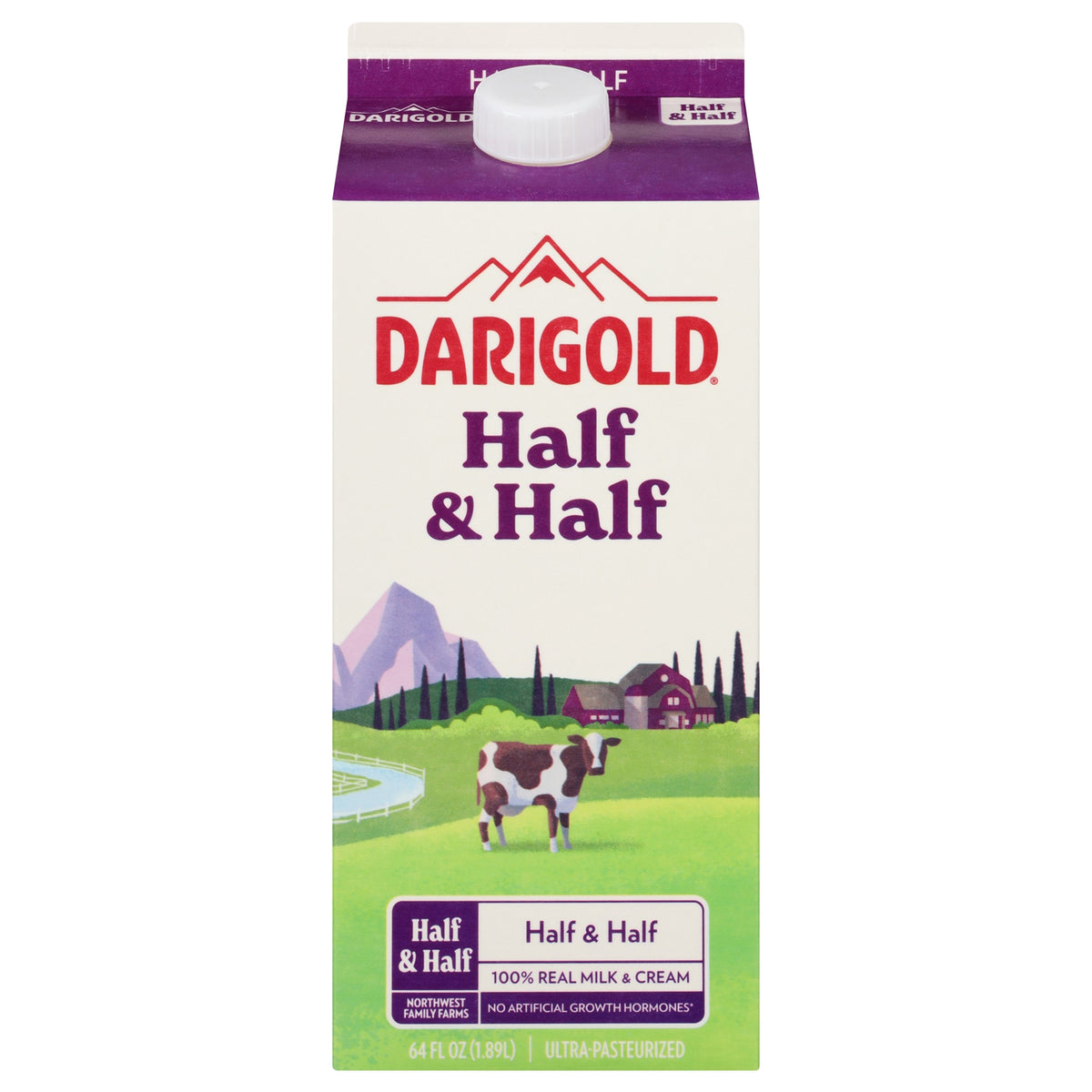 Darigold Half & Half, 64 fl oz — original product image 1 of 2