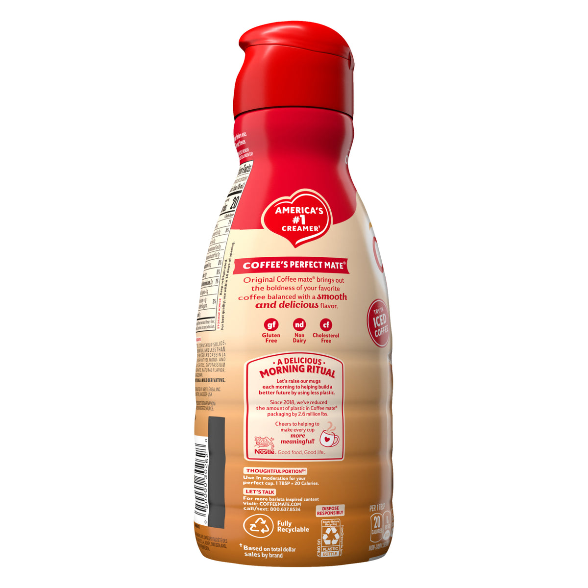 Coffee mate Liquid Coffee Creamer, Non-Dairy, Original, 32 fl oz — original product image 3 of 3