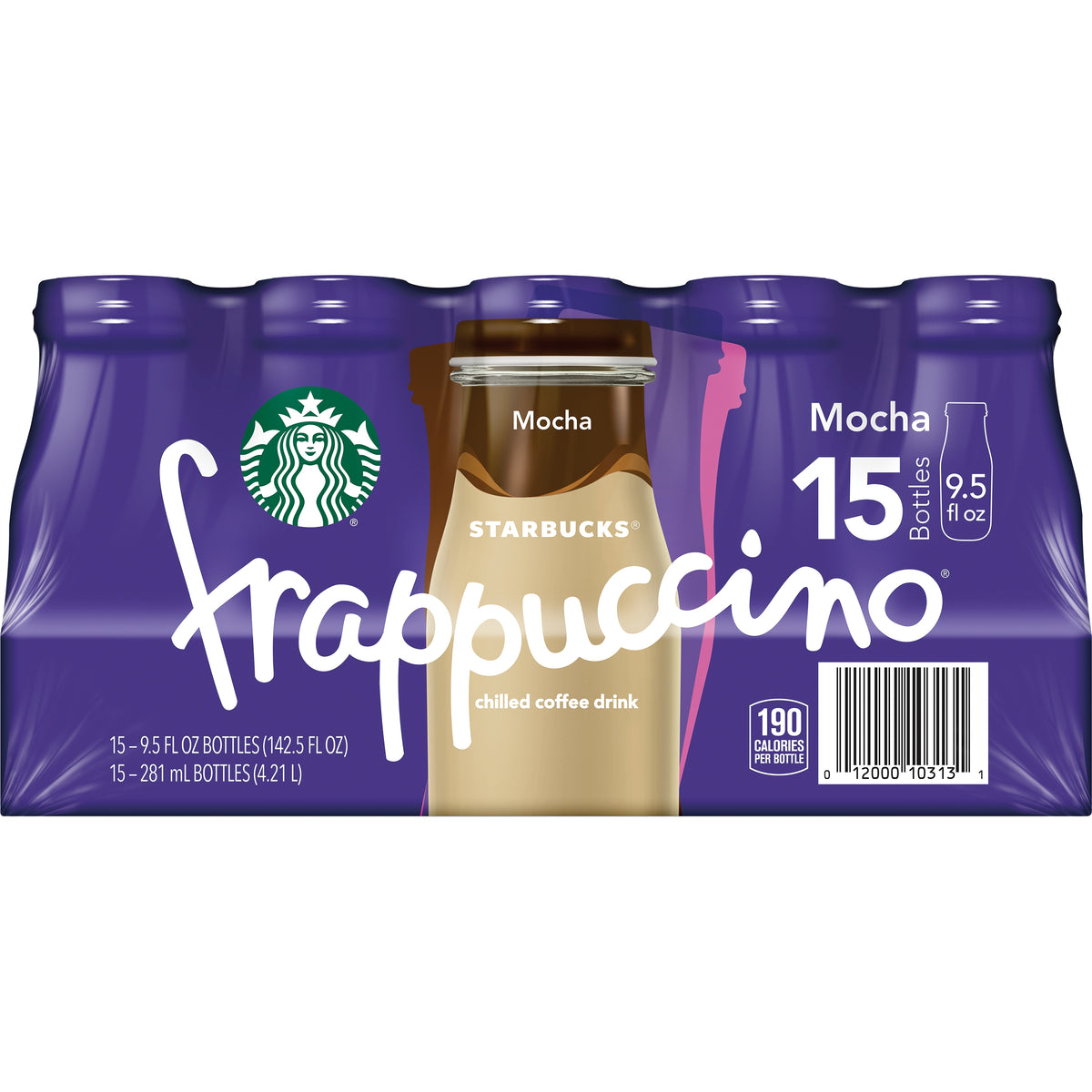 Starbucks Frappuccino Chilled Coffee Drink, Mocha, 9.5 fl oz, 15 ct — original product image 2 of 2